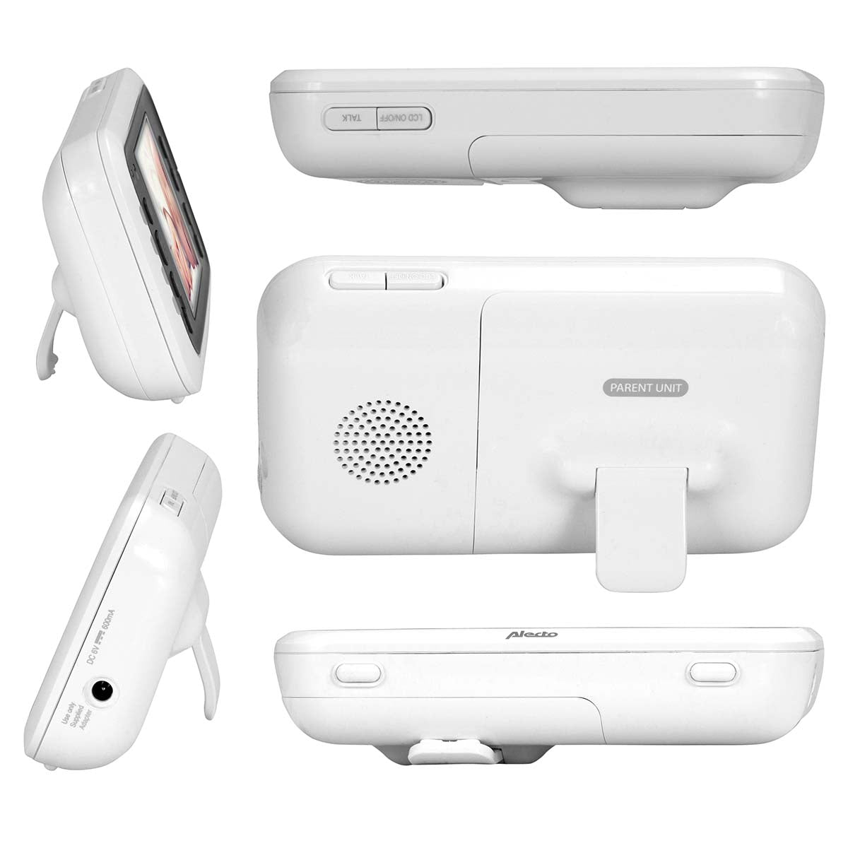 Video-Babyphone mit 2,8"-Farbdisplay Weiß / Anthrazit