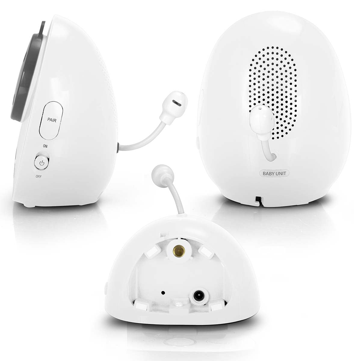 Video-Babyphone mit 2,8"-Farbdisplay Weiß / Anthrazit