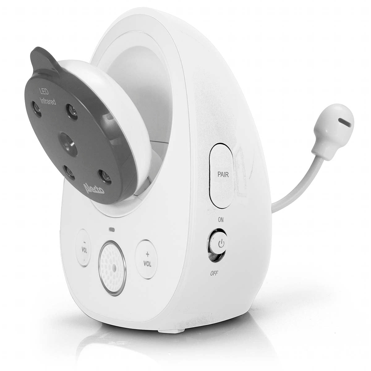 Video-Babyphone mit 2,8"-Farbdisplay Weiß / Anthrazit