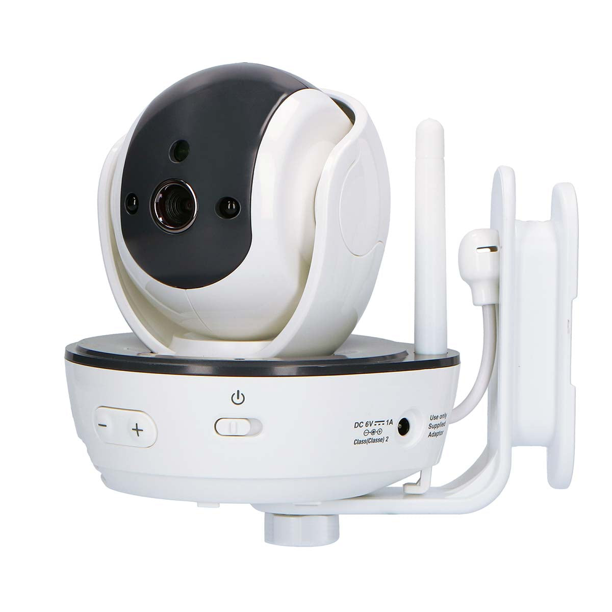 Video-Babyphone mit 5"-Farbdisplay Weiß / Anthrazit