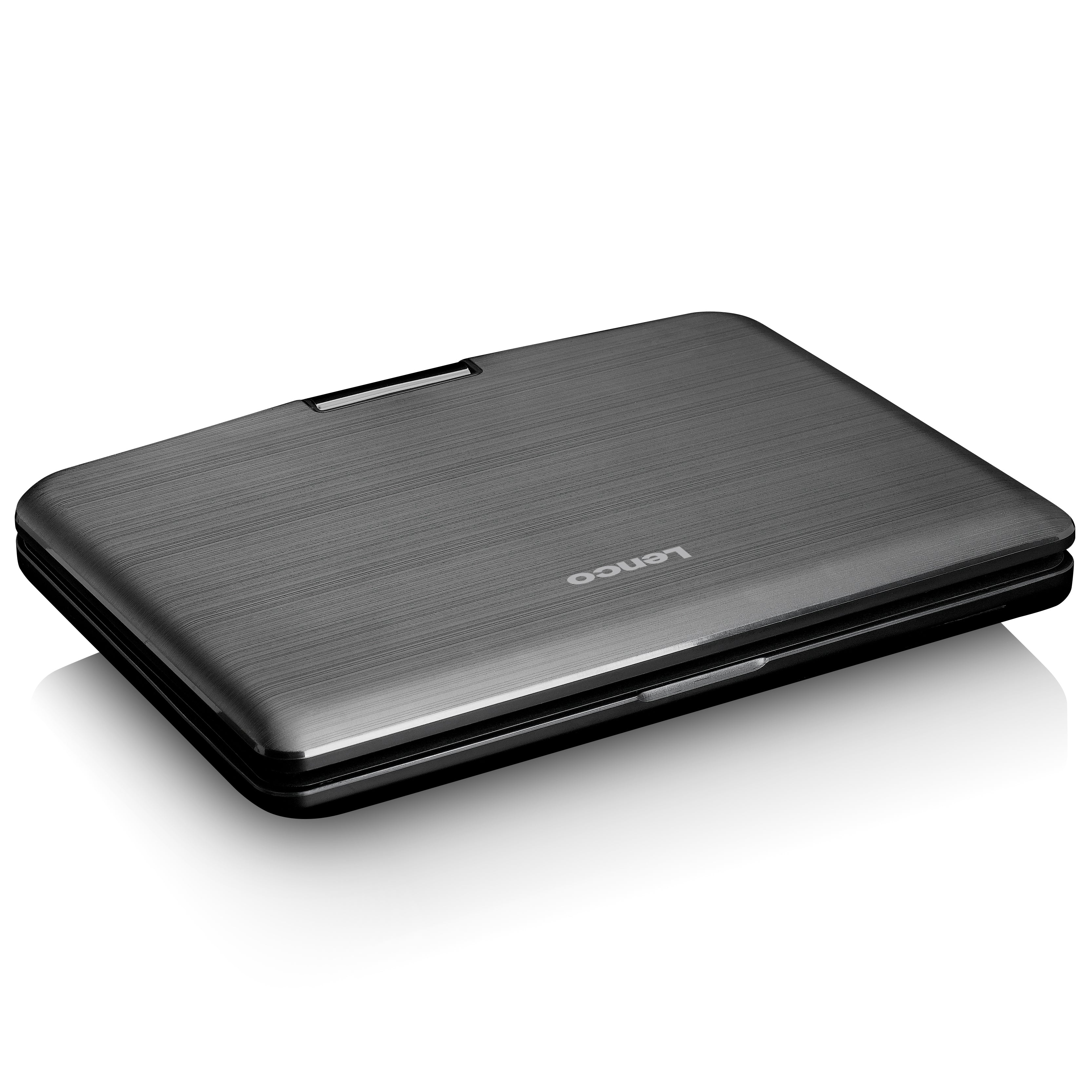 Tragbarer 10" DVD-Player mit USB -Kopfhörer-Aufhängevorrichtung Schwarz