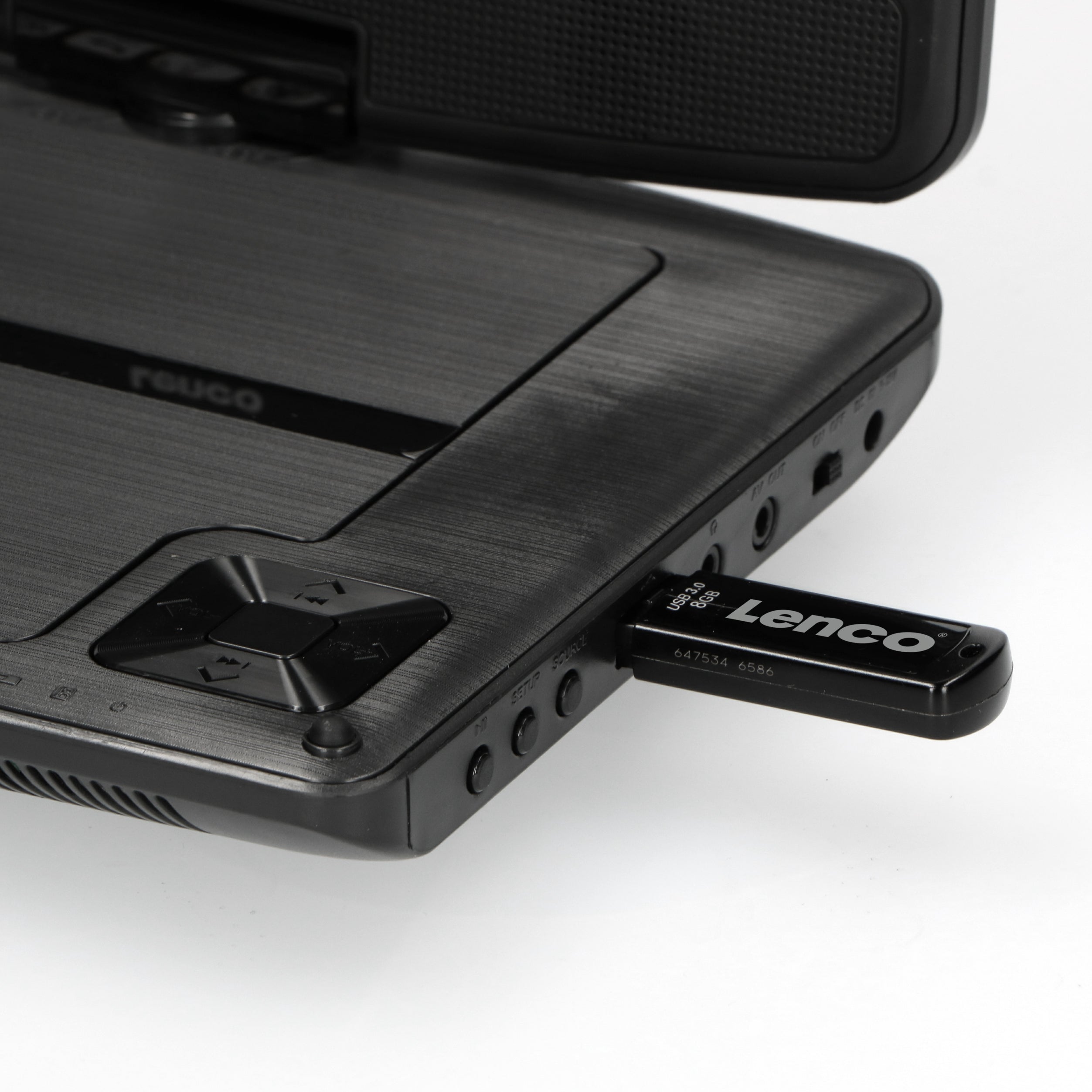 9 Zoll portable DVD neues Design mit Halterung Schwarz