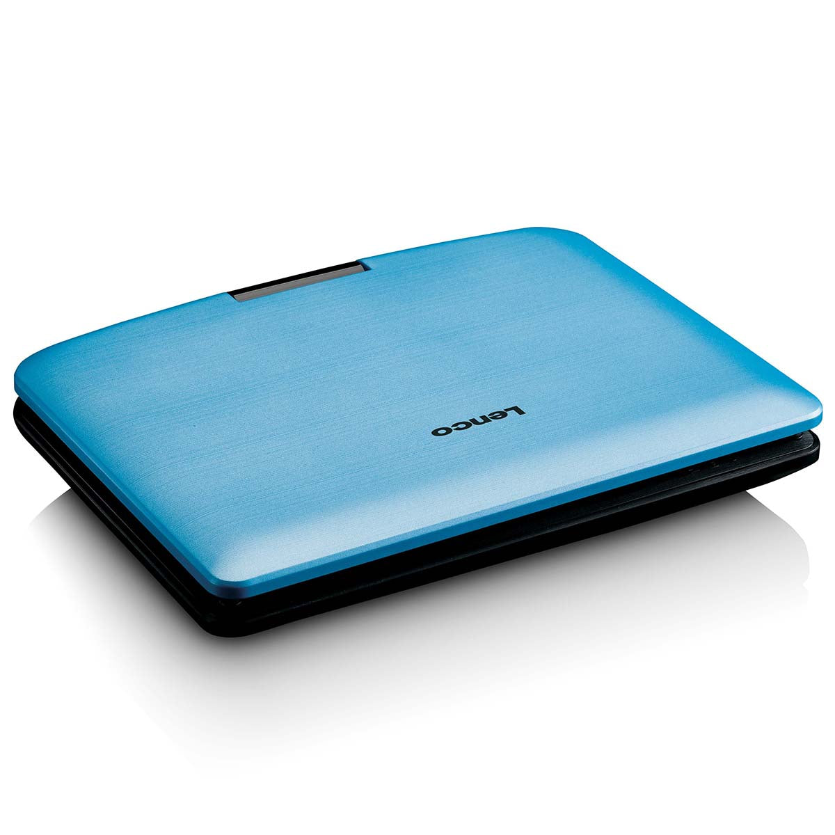 Tragbarer 9"-DVD-Player mit USB-Kopfhörer und Halterung Blau/Schwarz