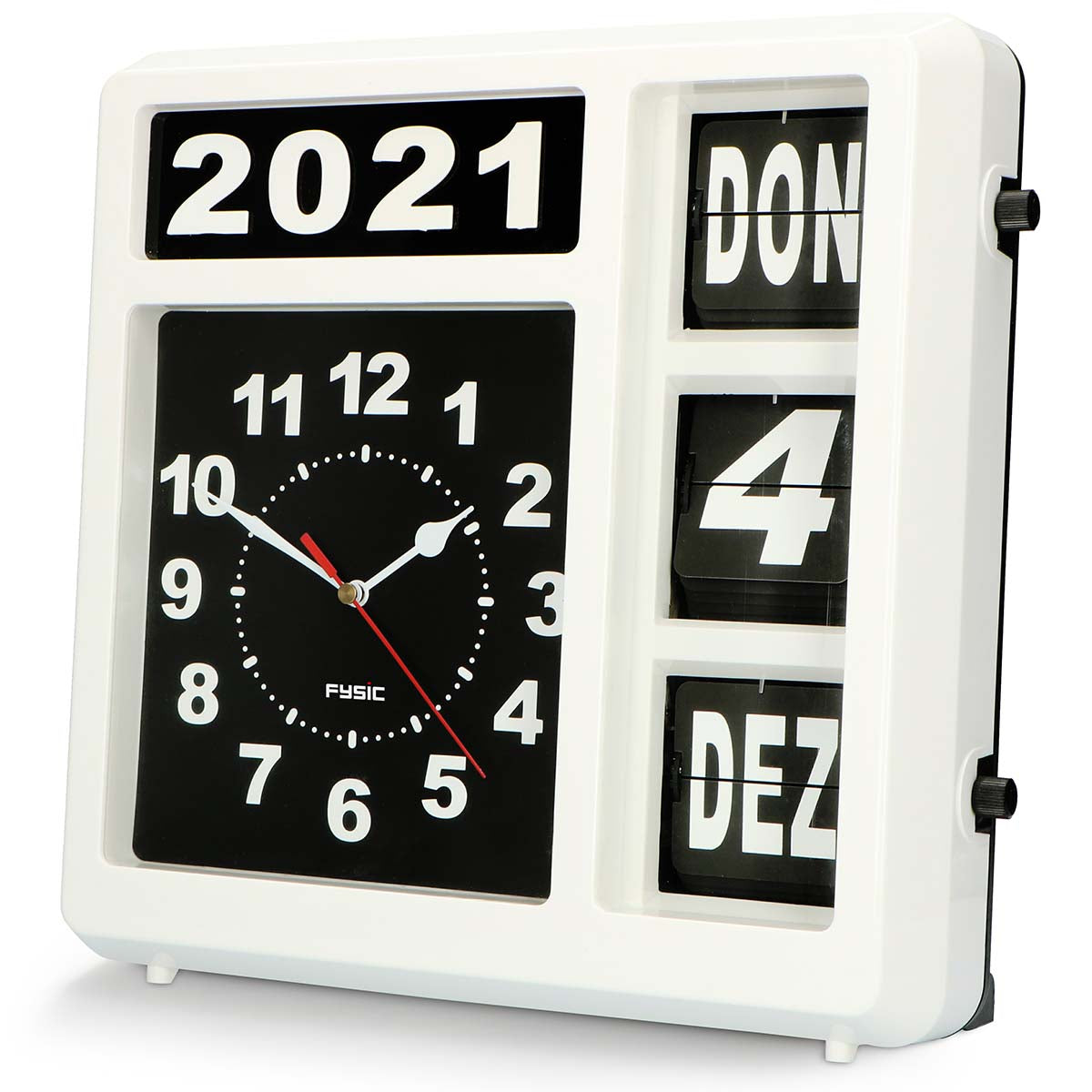 Große deutschsprachige analoge Uhr