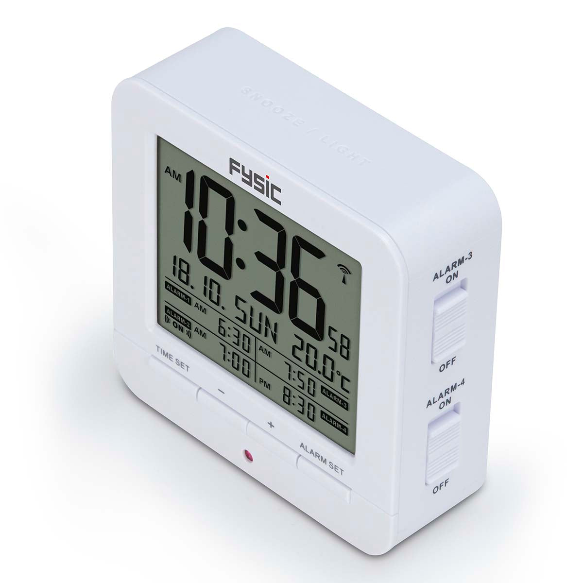 Digitaler Wecker mit Temperaturanzeige