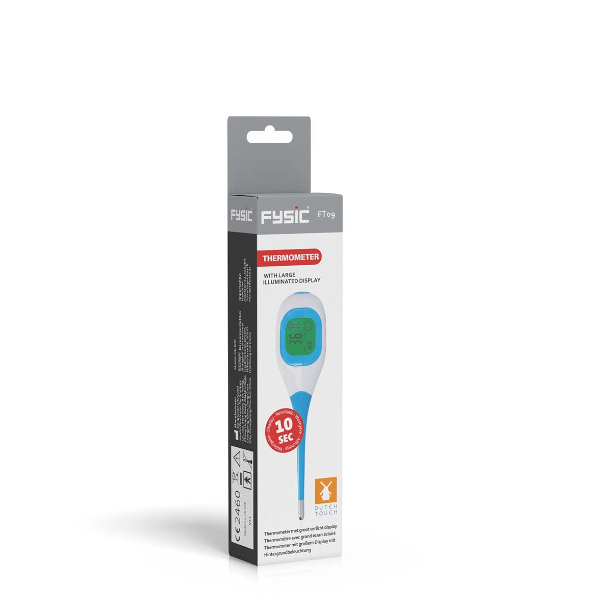Thermometer mit großem beleuchtetem Display
