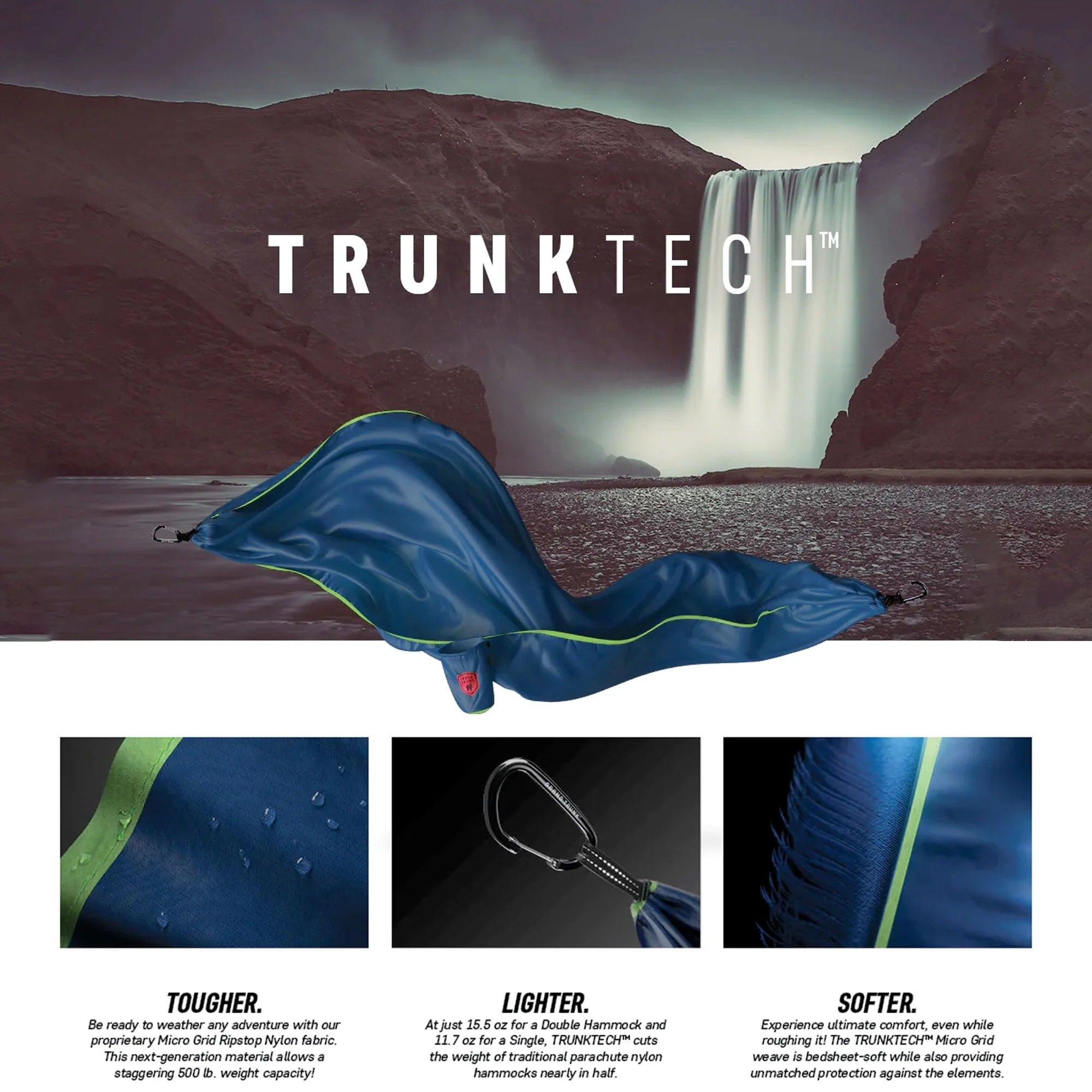 Grand Trunk TrunkTech Double Hammock (serape)