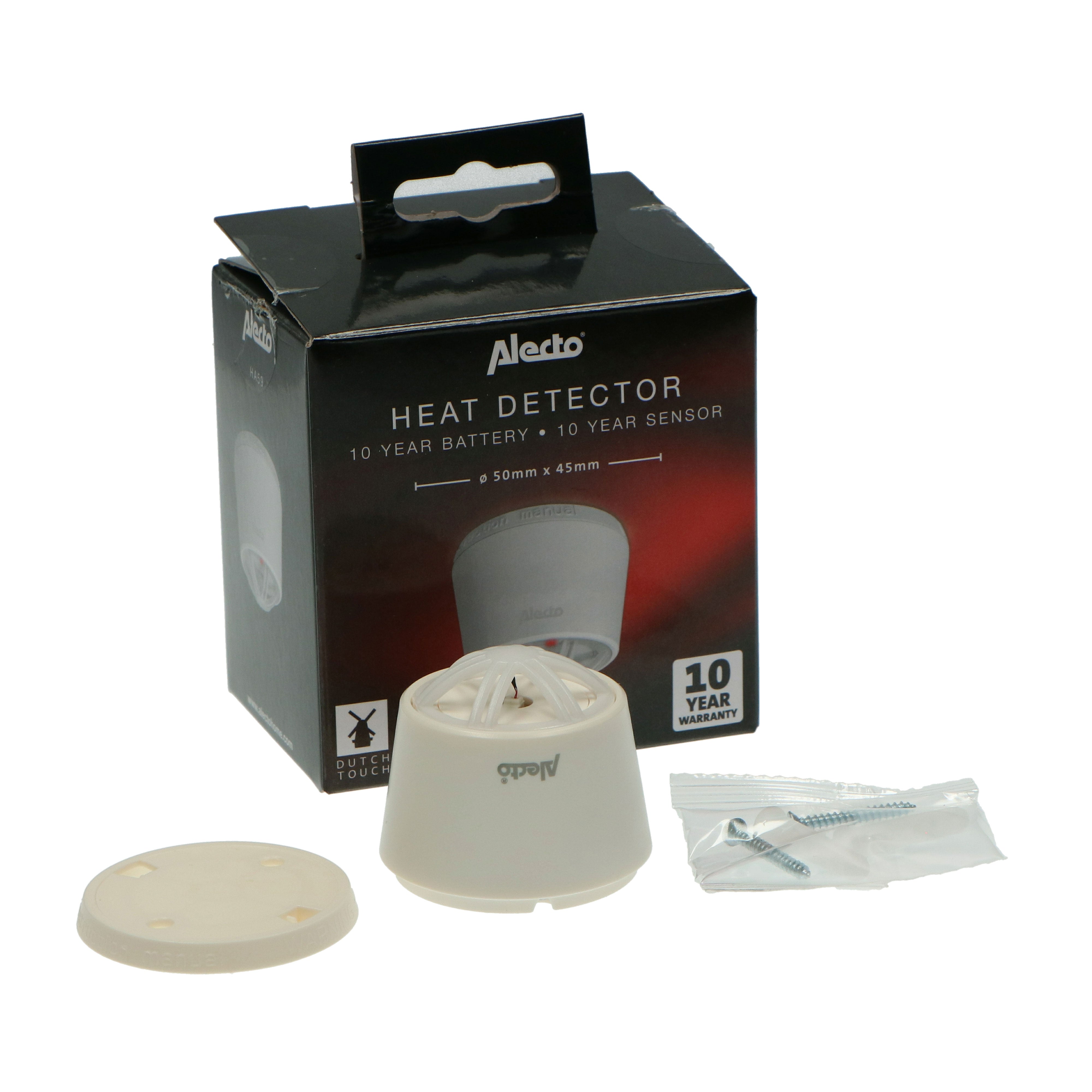 Wärmemelder 10 Jahre Weiß