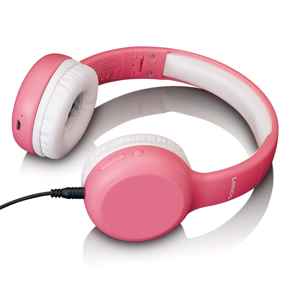 Zusammenklappbarer Bluetooth®-Kopfhörer für Kinder Pink