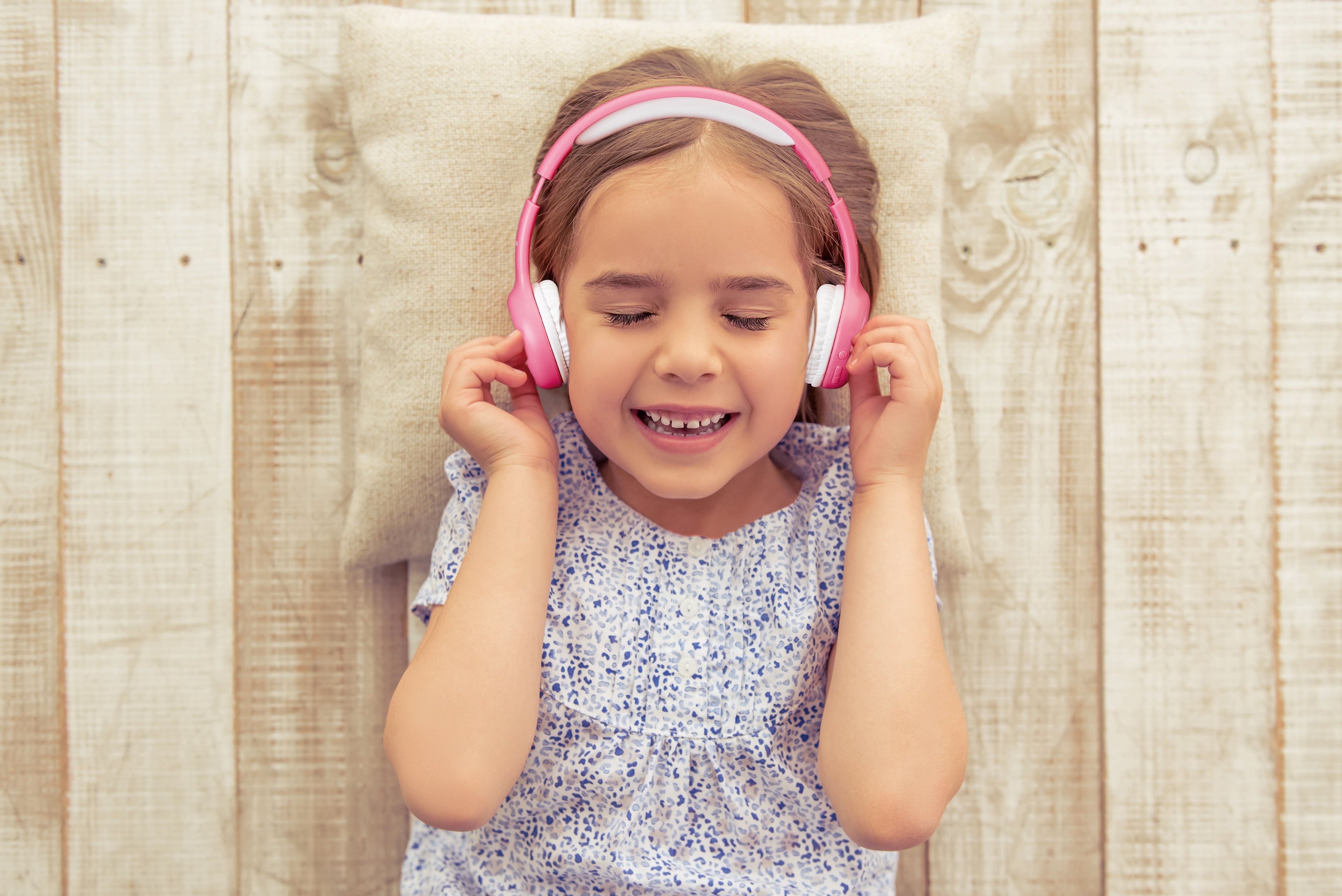 Zusammenklappbarer Bluetooth®-Kopfhörer für Kinder Pink