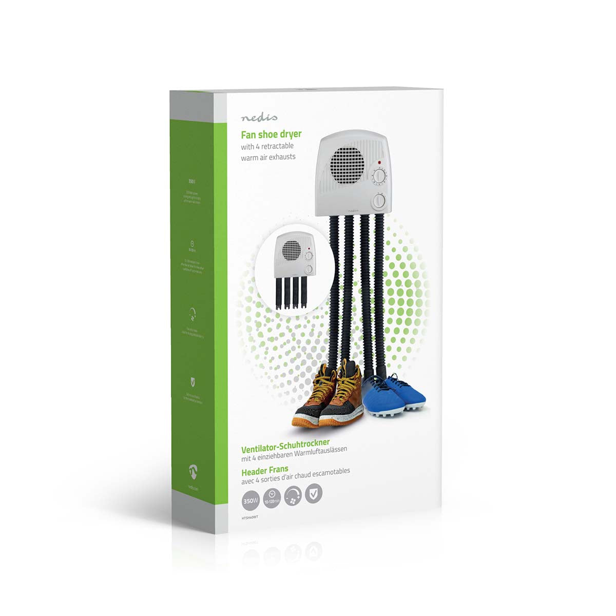 Schuhtrockner | 350 W | 45 °C | Überhitzungsschutz