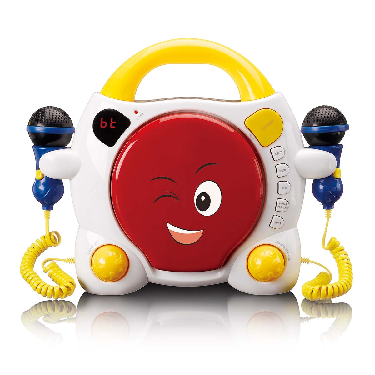 Tragbarer Karaoke-CD-Player mit Bluetooth® für Kinder Mehrfarbig