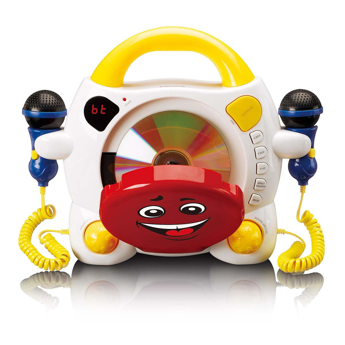 Tragbarer Karaoke-CD-Player mit Bluetooth® für Kinder Mehrfarbig