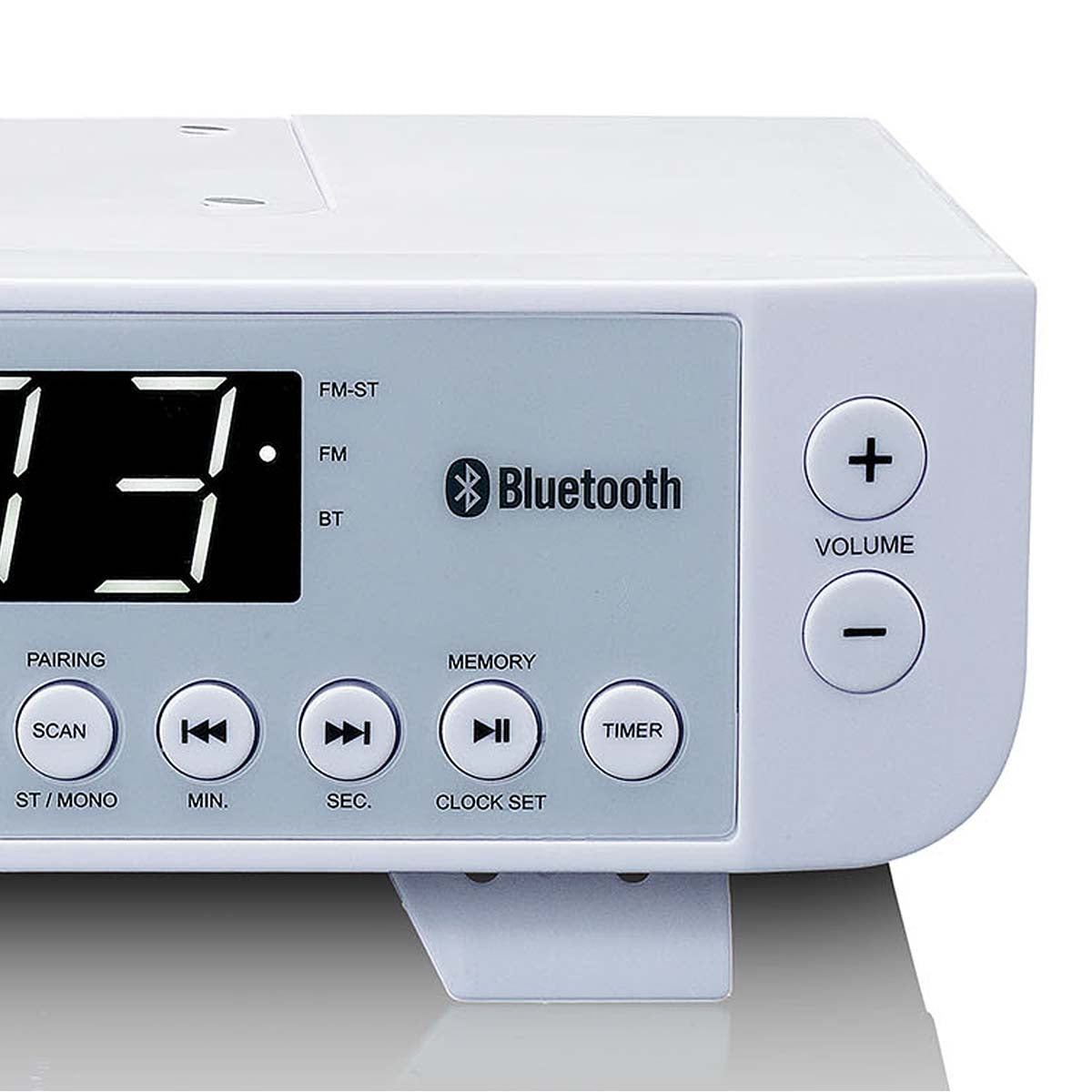 FM-Küchenradio mit Bluetooth®, LED-Beleuchtung und Zeitschaltuhr Weiß