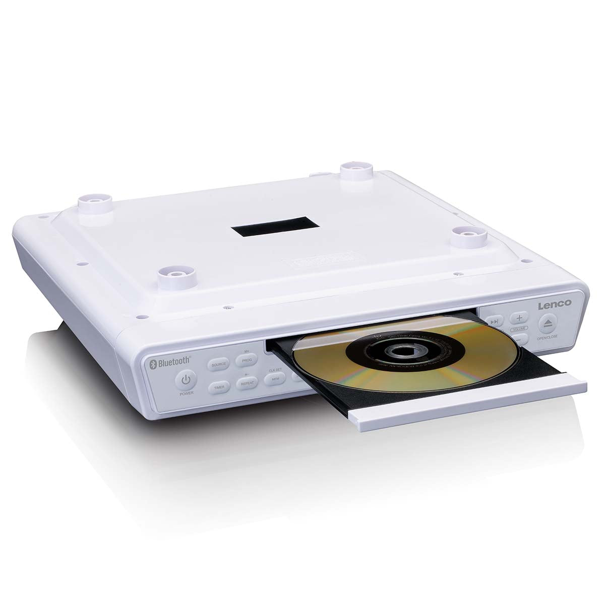 Küchenradio mit CD, Bluetooth und Fernbedienung Weiß