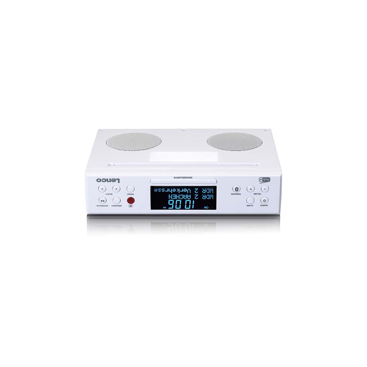 DAB+/FM-Küchenradio mit Bluetooth®, LED-Beleuchtung und Zeitschaltuhr Weiß