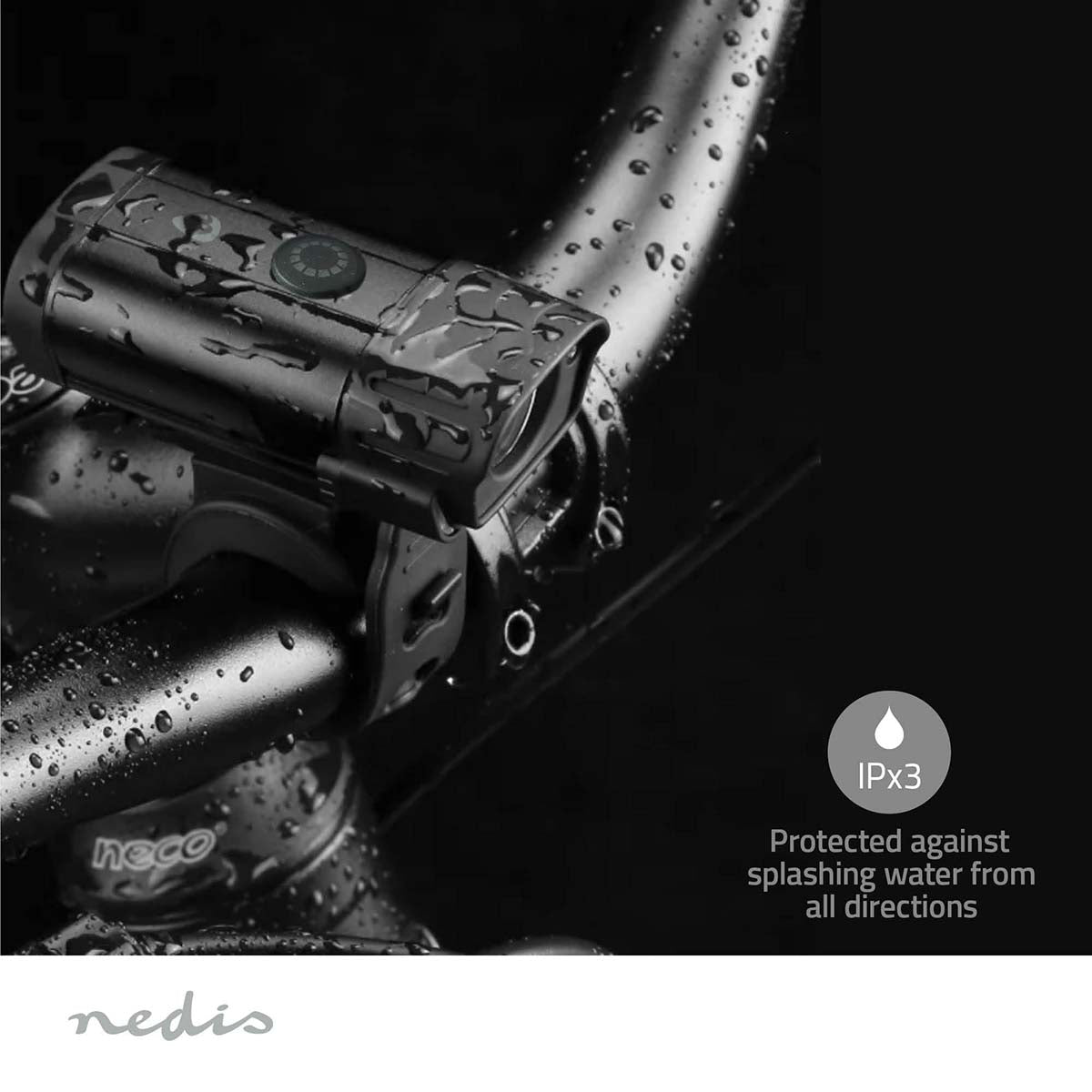 Fahrrad-Licht | Batteriebetrieben | 5 V DC | 3 W | Batterien enthalten | Wiederaufladbar | 400 lm | 4.5 lm | 100 m | 110 °