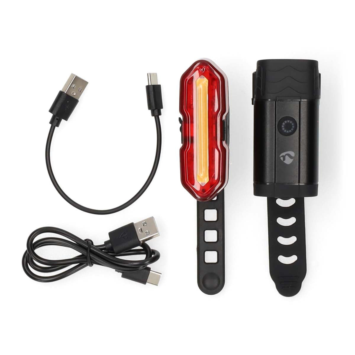 Fahrrad-Licht | Batteriebetrieben | 5 V DC | 3 W | Batterien enthalten | Wiederaufladbar | 400 lm | 4.5 lm | 100 m | 110 °