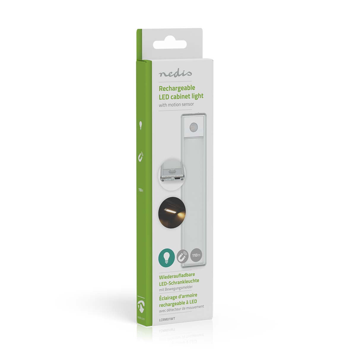 Schrankleuchte | 110 lm | Wiederaufladbar | 1100 mAh | Bewegungssensor | 10 Std | 5 V DC