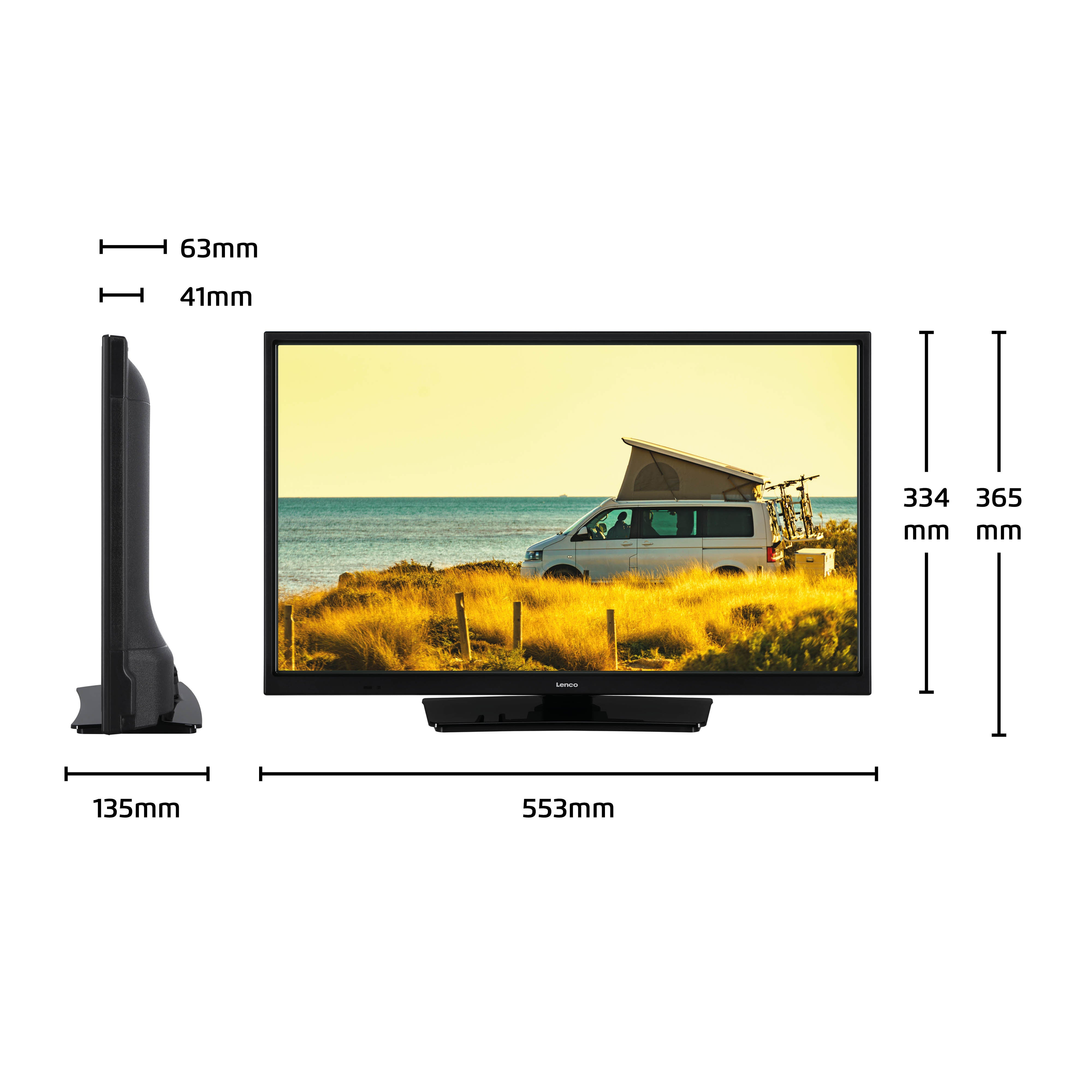 24 Zoll Smart HD LED TV Bluetooth® 12V