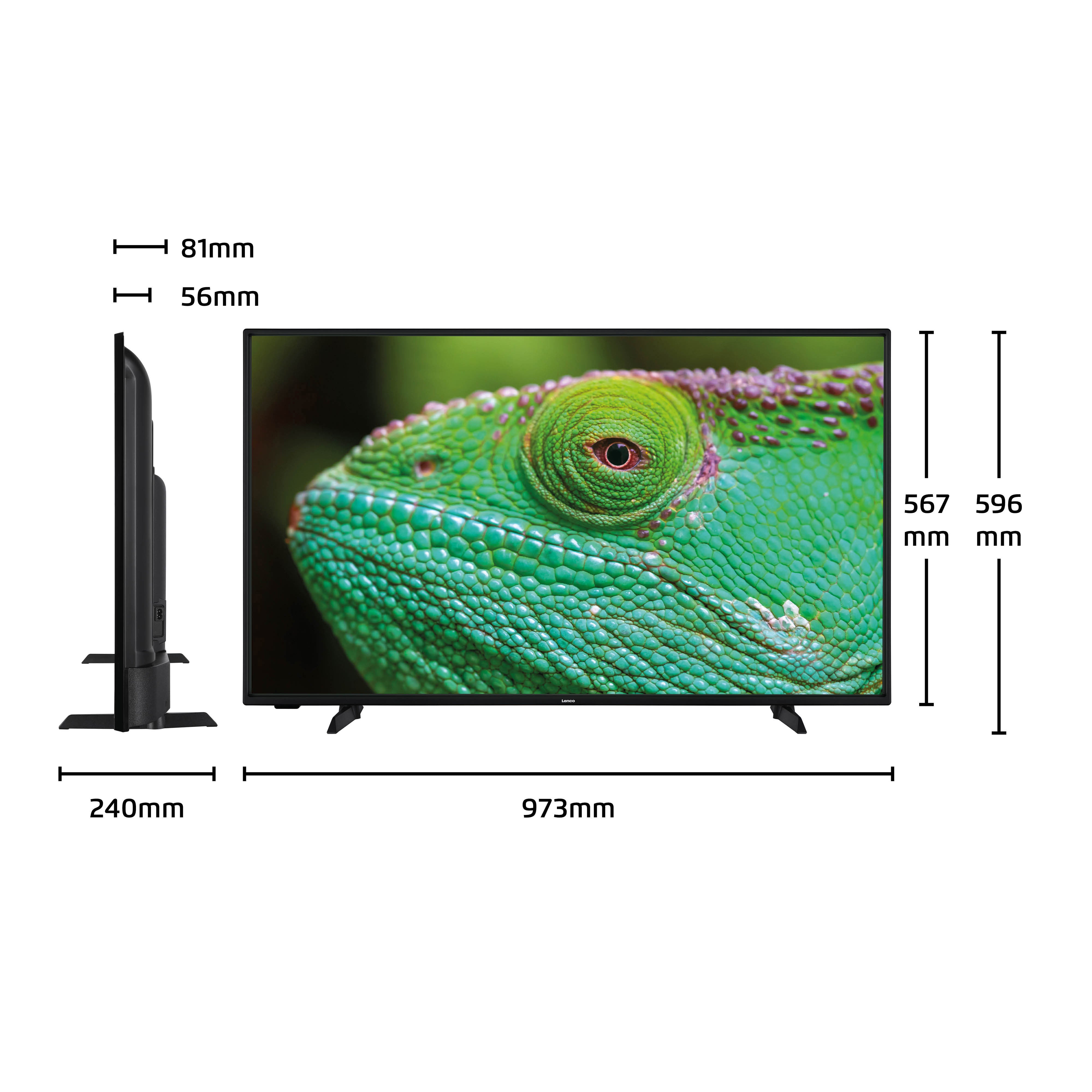 43" 4K Android Smart TV Schwarz