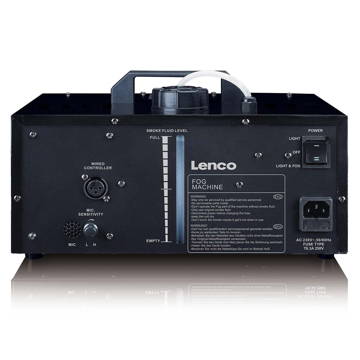 LED and FOG machine with 1 L liquid and r.c.
