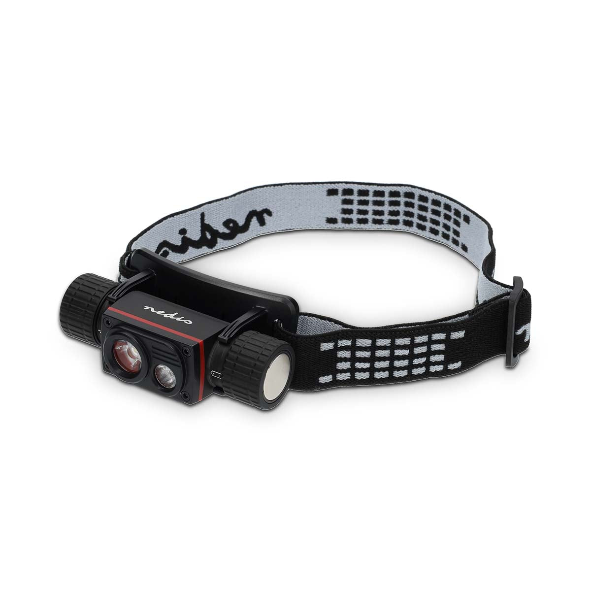 LED stirnlampe | Batteriebetrieben / Stromversorgung über USB | 3.7 V DC | Batterien enthalten | Wiederaufladbar | Nennlichtstrom: 1000 lm | Lichtbereich: 180 m