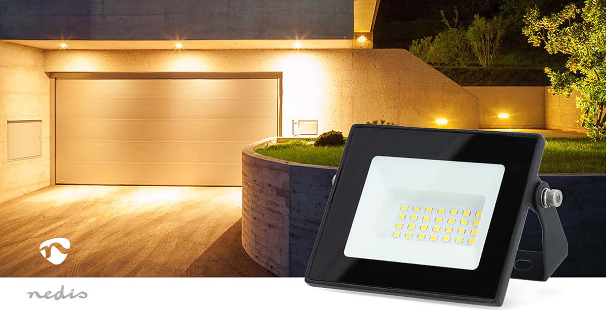 LED-Flutlicht | 4000 K | Nennlichtstrom: 1620 lm | IP44 | Energieklasse: F | 220 - 240 V AC 50/60 Hz | 20 W