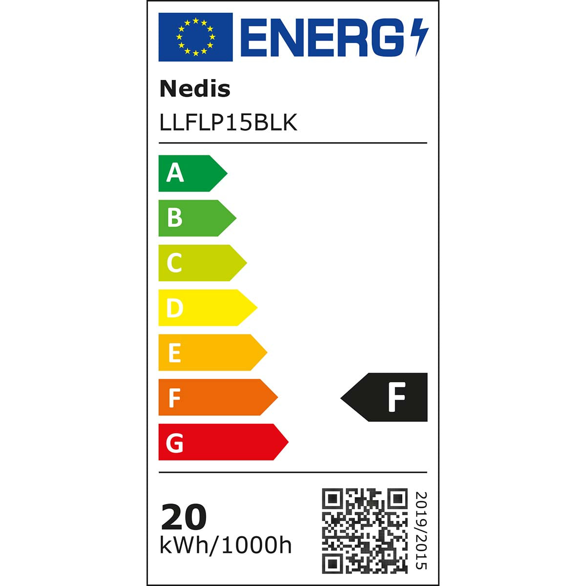 LED-Flutlicht | 4000 K | Nennlichtstrom: 1620 lm | IP44 | 1.00 m | Energieklasse: F | 220 - 240 V AC 50/60 Hz | 20 W