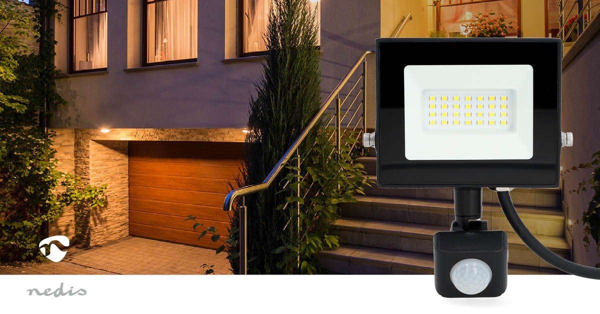 LED-Flutlicht | 4000 K | Nennlichtstrom: 1620 lm | IP44 | 1.00 m | Energieklasse: F | 220 - 240 V AC 50/60 Hz | 20 W