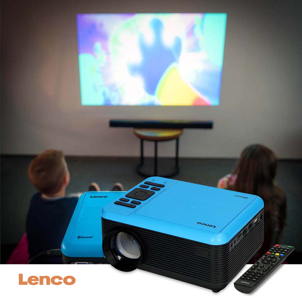 LCD-Projektor mit DVD-Player und Bluetooth® Blue