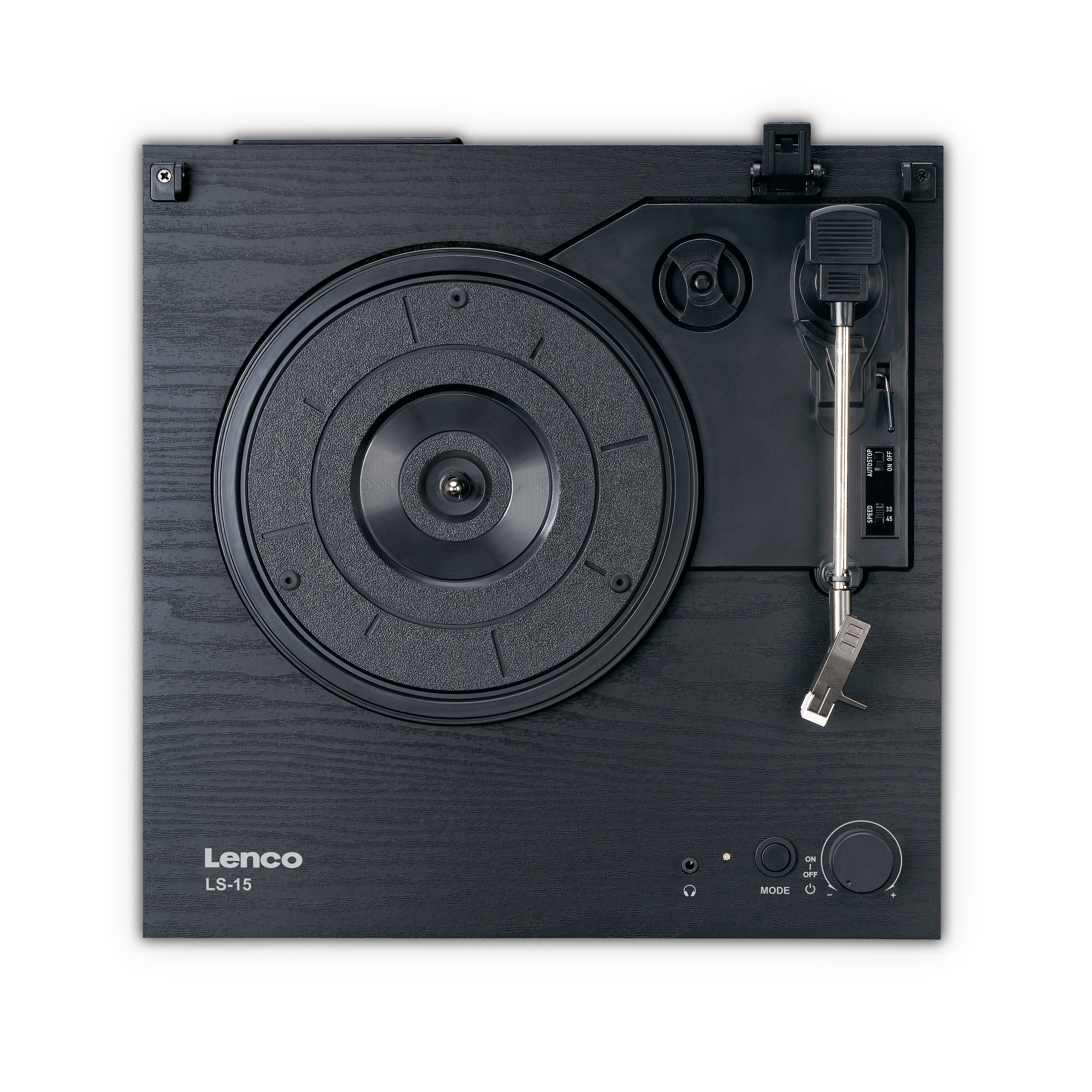 Plattenspieler mit Bluetooth®, zwei eingebauten Lautsprechern und AT3600L Tonabnehmer Schwarz