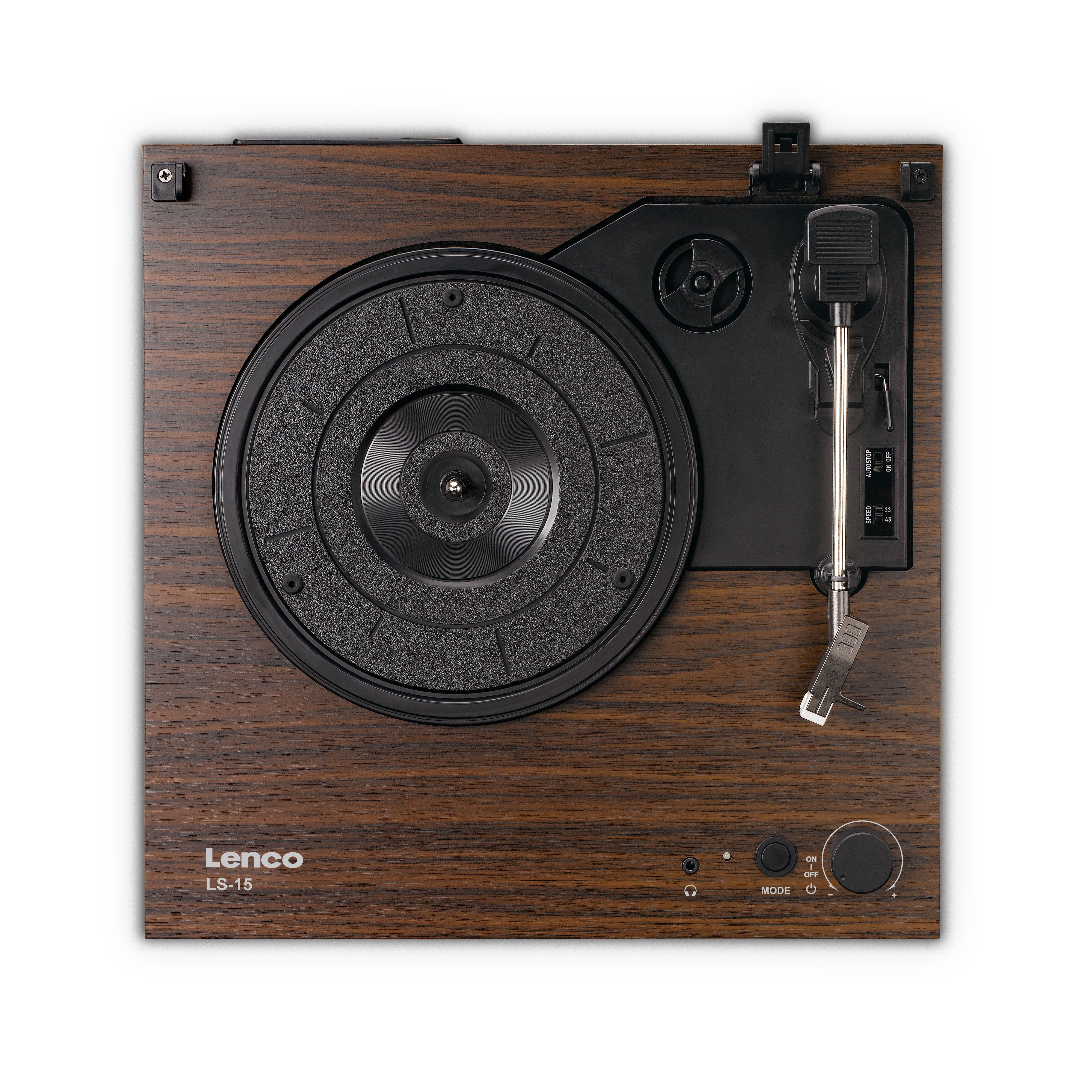 Plattenspieler mit Bluetooth®, zwei eingebauten Lautsprechern und AT3600L Tonabnehmer Wood