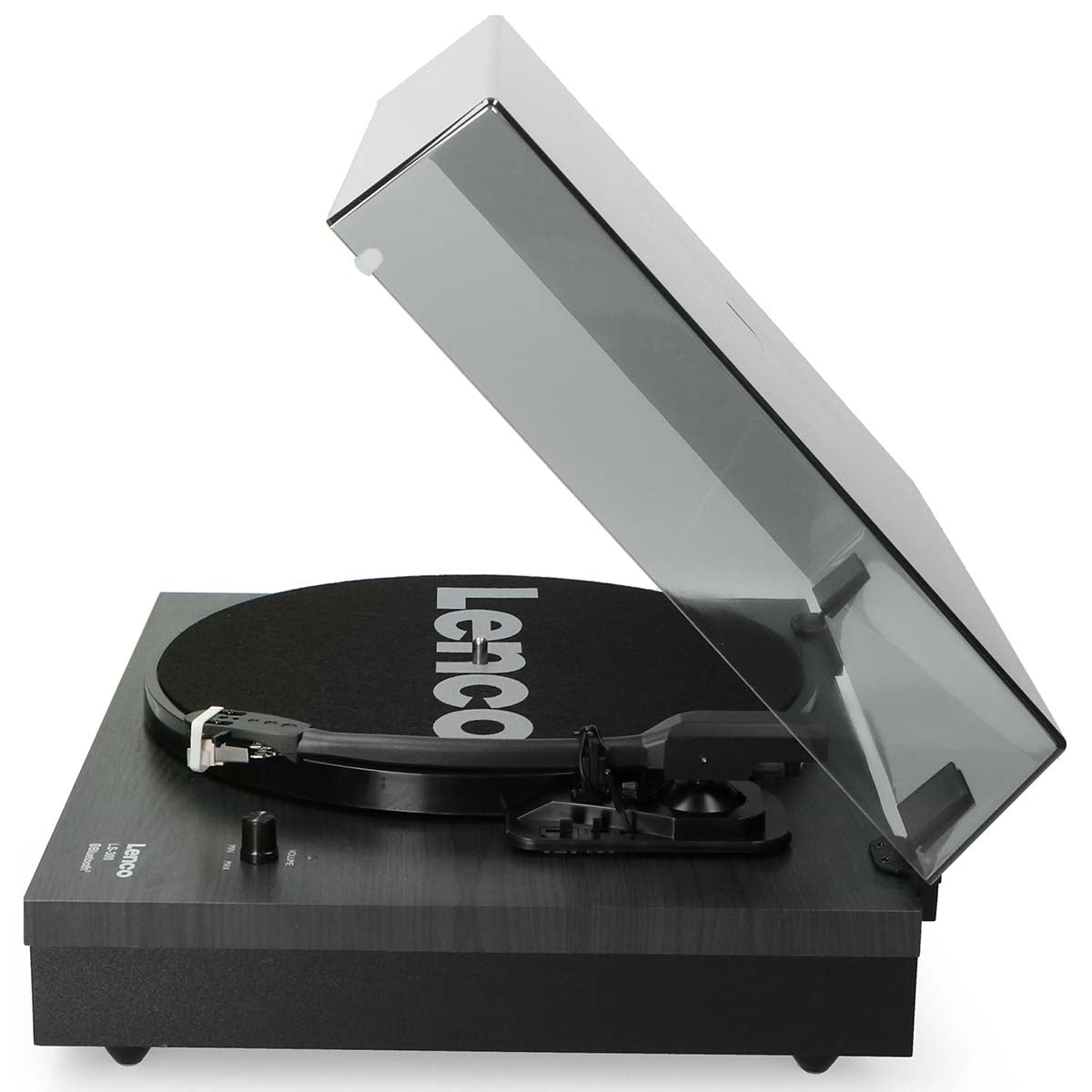 Plattenspieler mit Bluetooth® und zwei externen Lautsprechern Schwarz