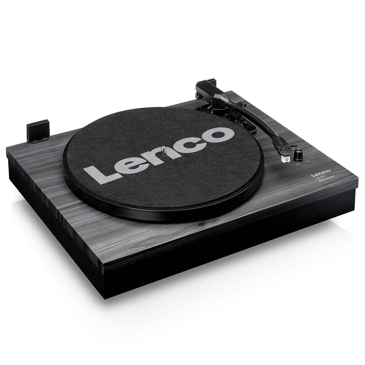 Plattenspieler mit Bluetooth® und zwei externen Lautsprechern Schwarz