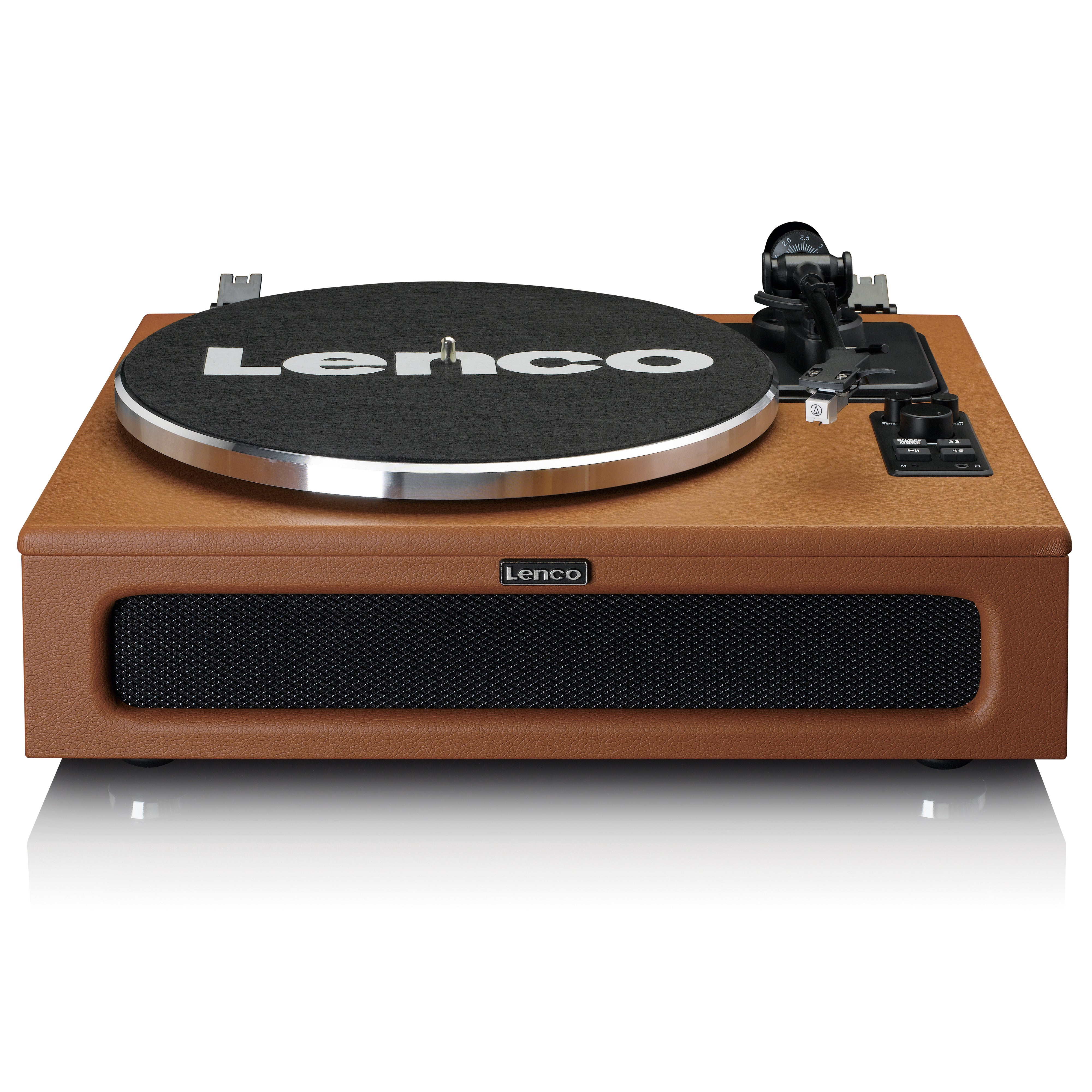 Plattenspieler mit Bluetooth MMC 4 Lautsprecher eingebaut Braun