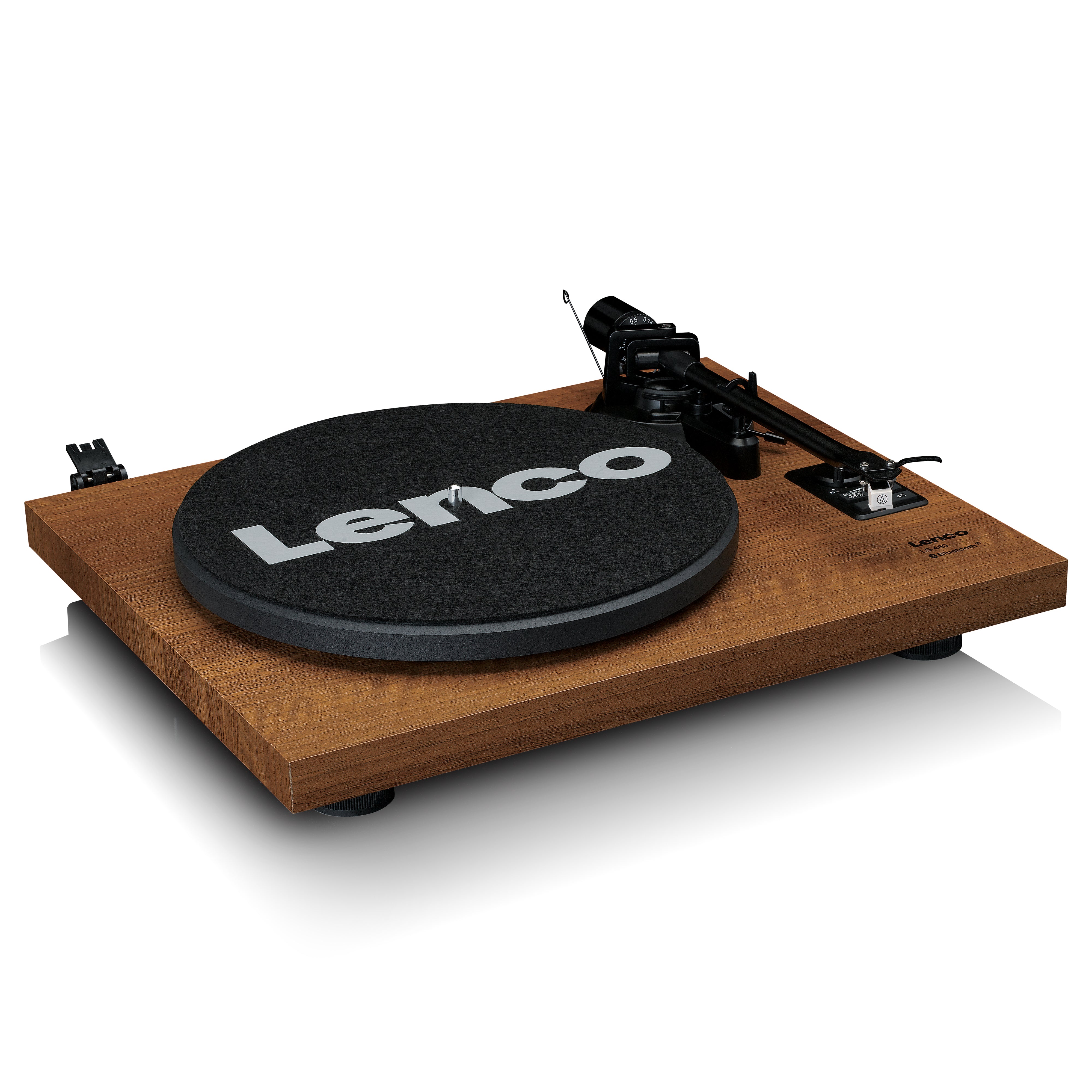 Plattenspieler mit integriertem Verstärker und Bluetooth® plus 2 externe Lautsprecher Wood