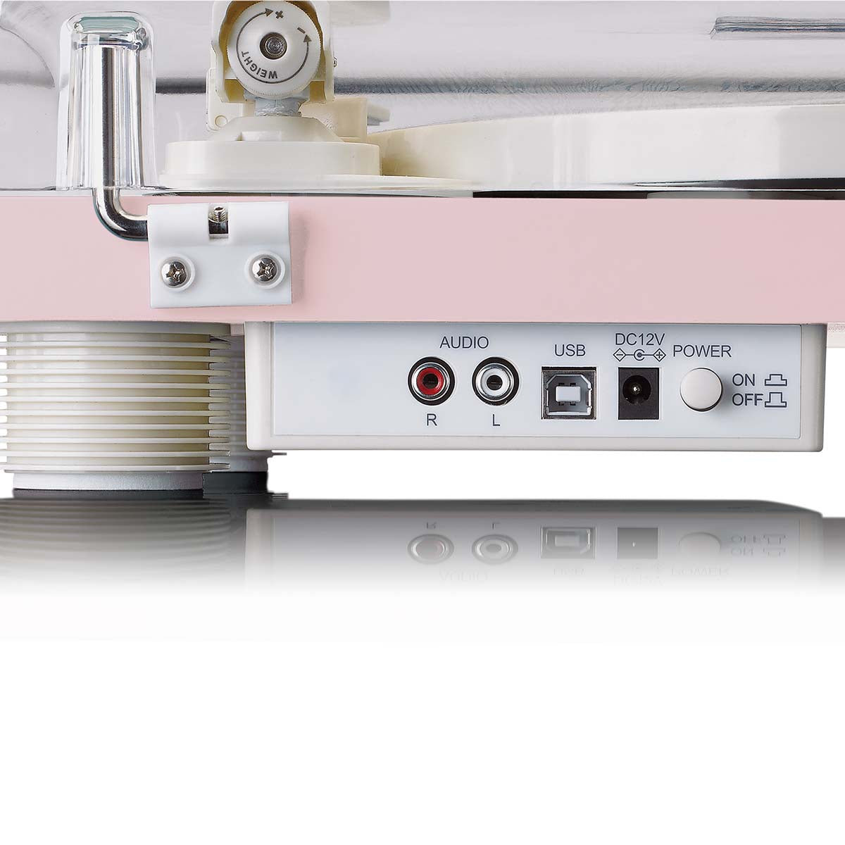 Turntable with built-in speakers USB Encoding Pink