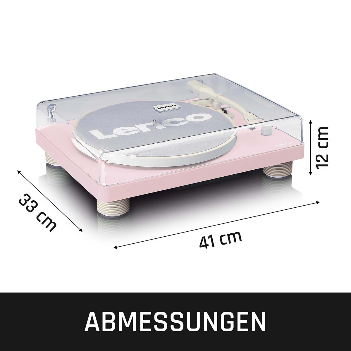 Turntable with built-in speakers USB Encoding Pink