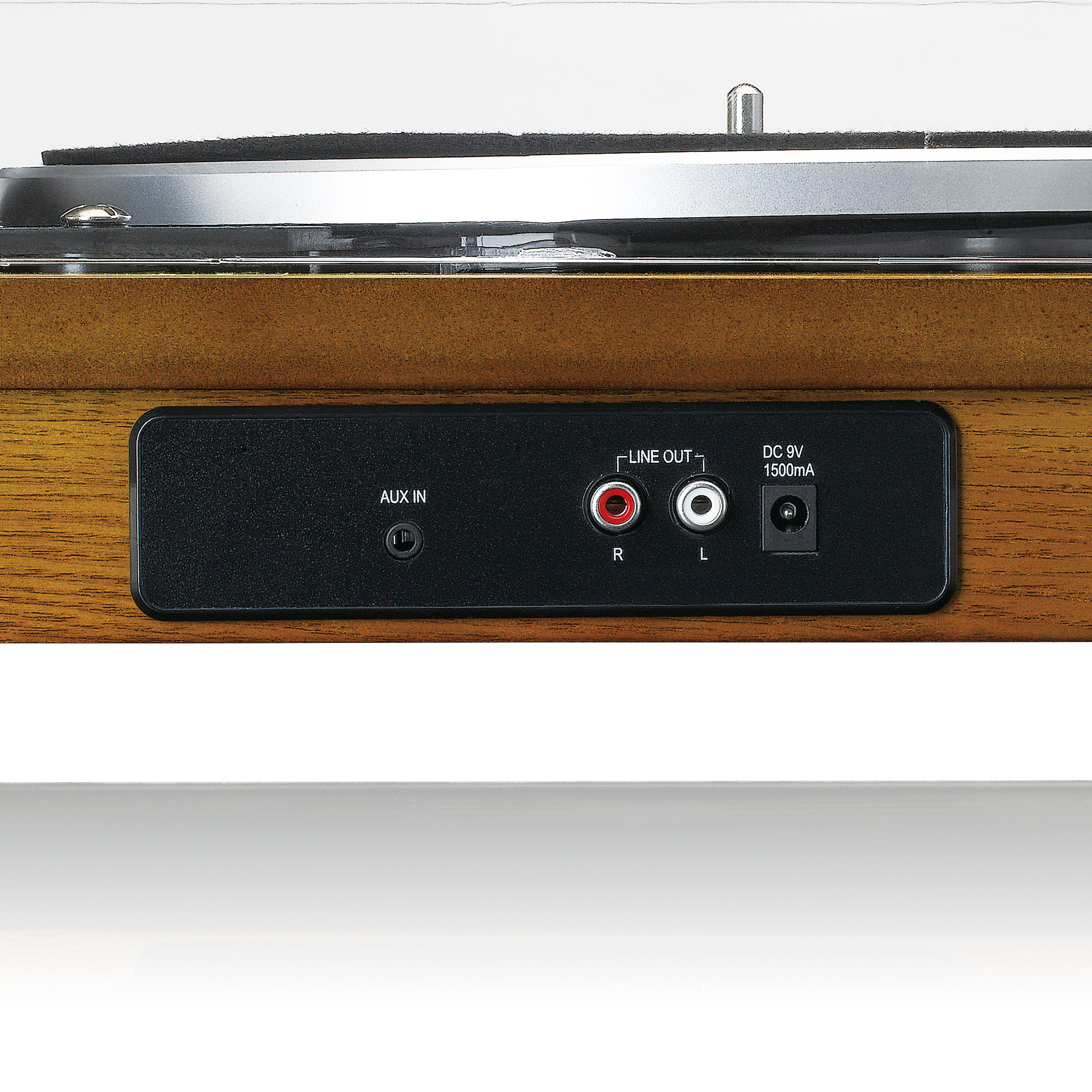 Plattenspieler mit Bluetooth®, USB-MP3-Encoder, Lautsprecher Holz