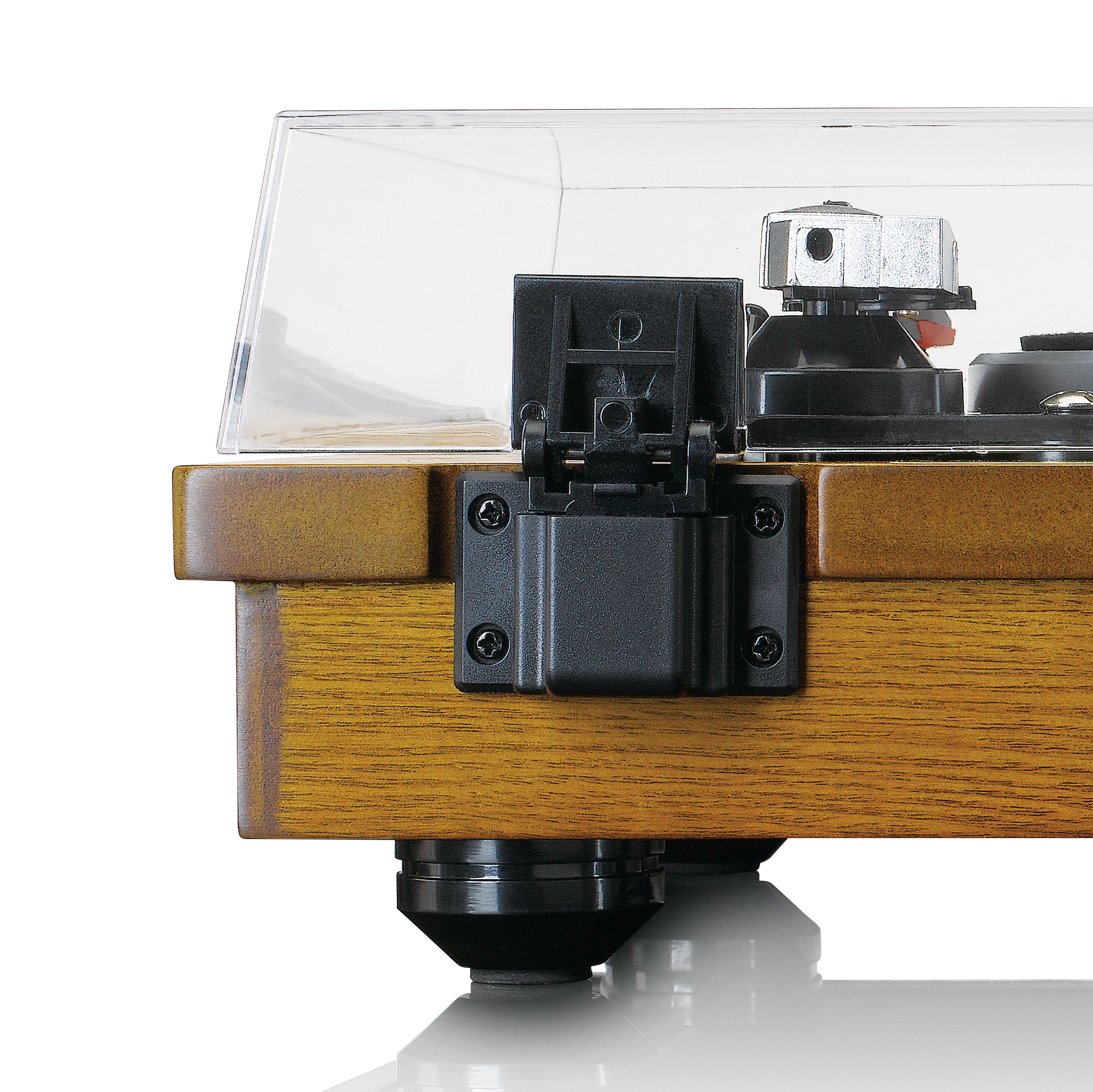 Plattenspieler mit Bluetooth®, USB-MP3-Encoder, Lautsprecher Holz