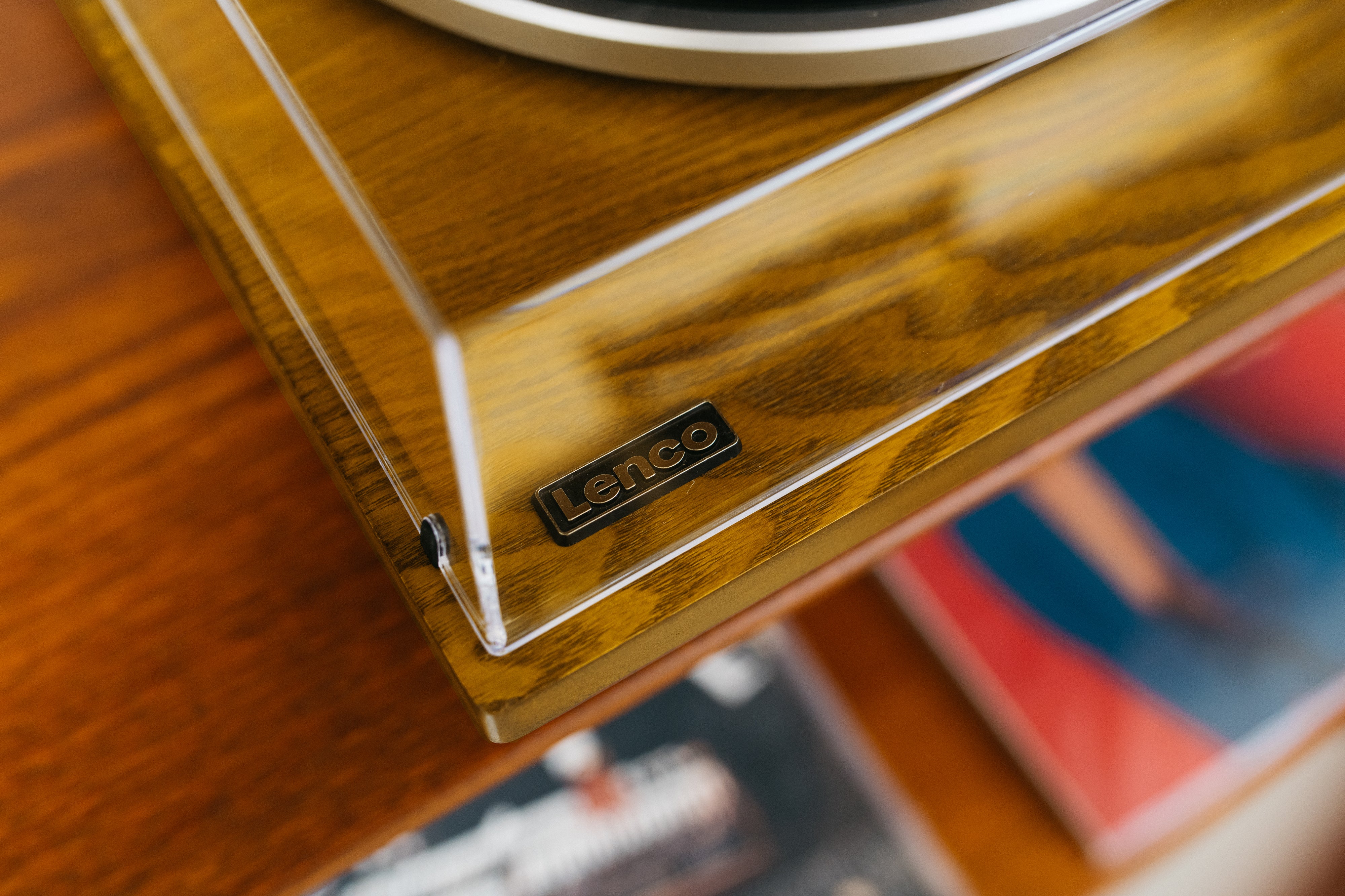 Plattenspieler mit Bluetooth®, USB-MP3-Encoder, Lautsprecher Holz