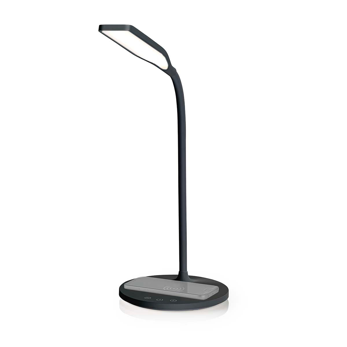 LED-Lampe mit Wireless-Ladegerät | DimmSchalter | LED / Qi | 15 W | mit Dimmung | Kaltweiss / Naturweiss / Warmweiss | 2700 - 6500 K