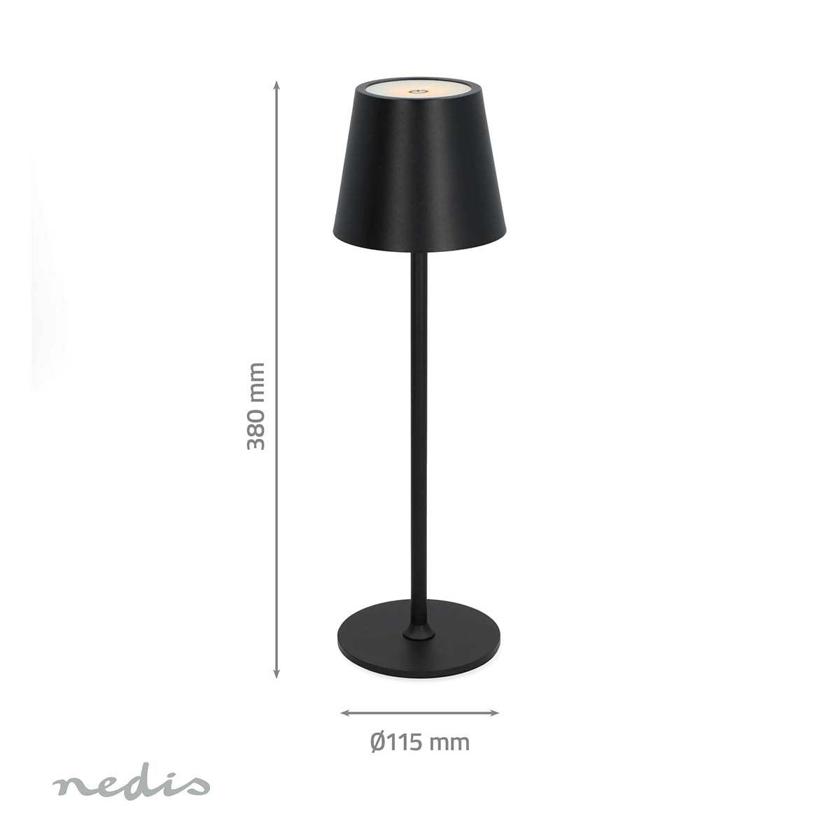 LED Tischleuchte | LED | 1.8 W | 150 lm | 3000 - 6000 K | Schwarz