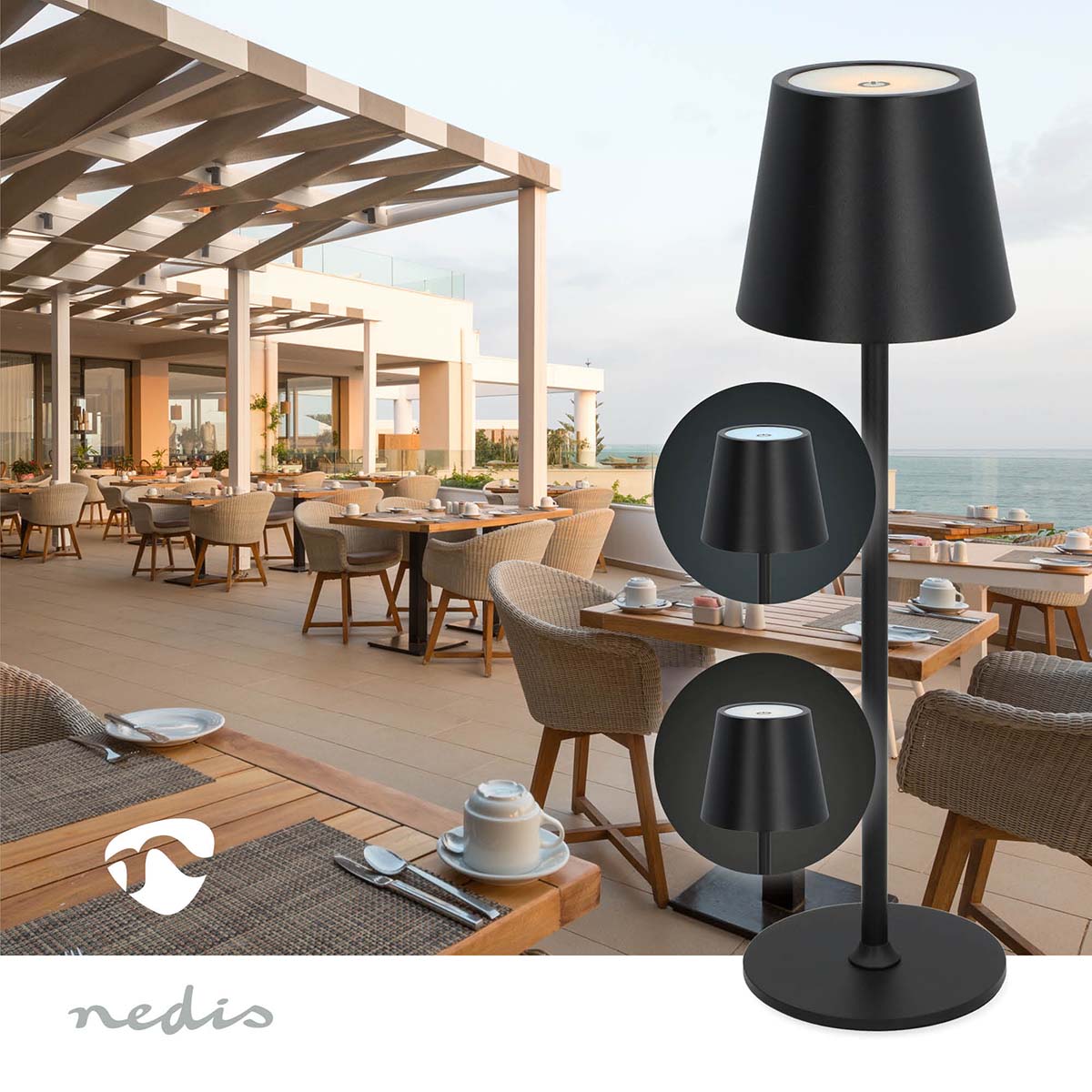 LED Tischleuchte | LED | 1.8 W | 150 lm | 3000 - 6000 K | Schwarz