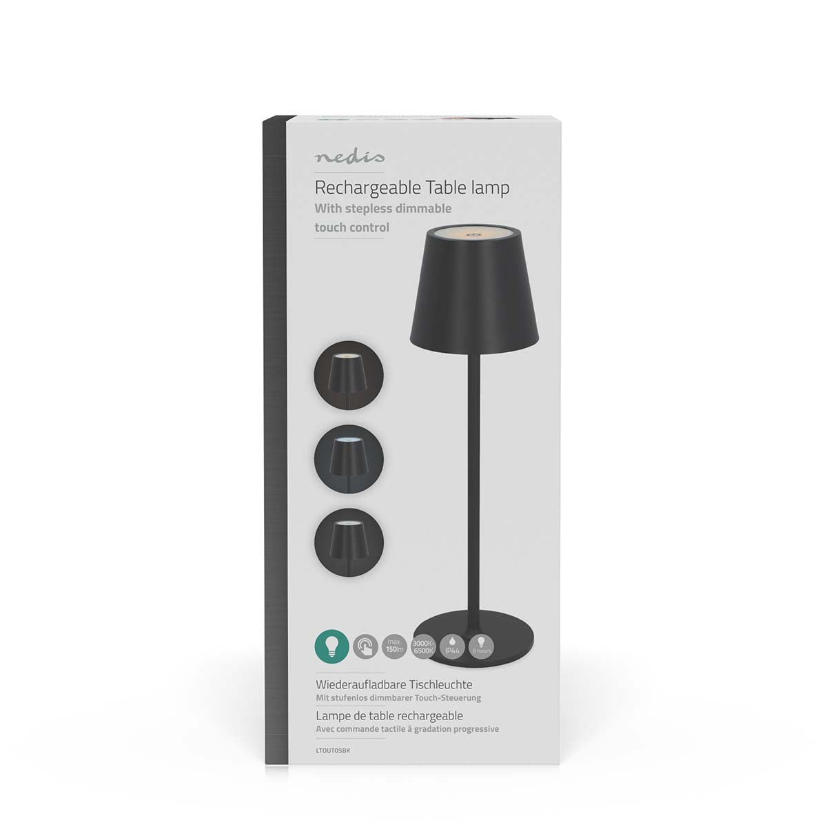 LED Tischleuchte | LED | 1.8 W | 150 lm | 3000 - 6000 K | Schwarz