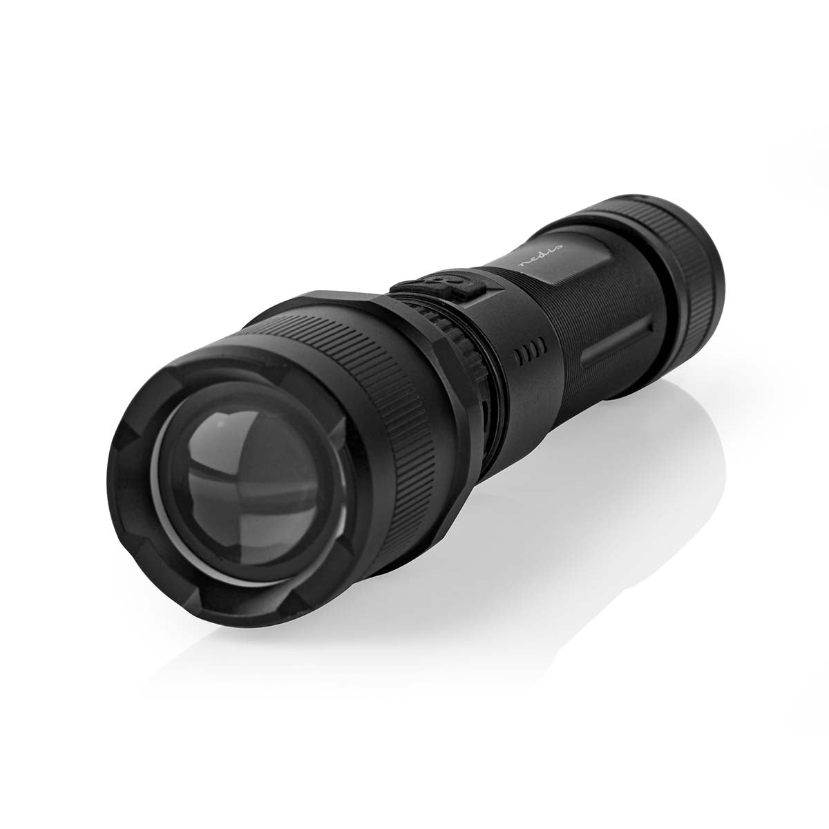 LED-Taschenlampe | Batteriebetrieben | 3.7 V DC | 10 W | N/A | Batterien enthalten | Wiederaufladbar | Nennlichtstrom: 1000 lm | Lichtbereich: 110 m | Strahlungswinkel: 9.5 °
