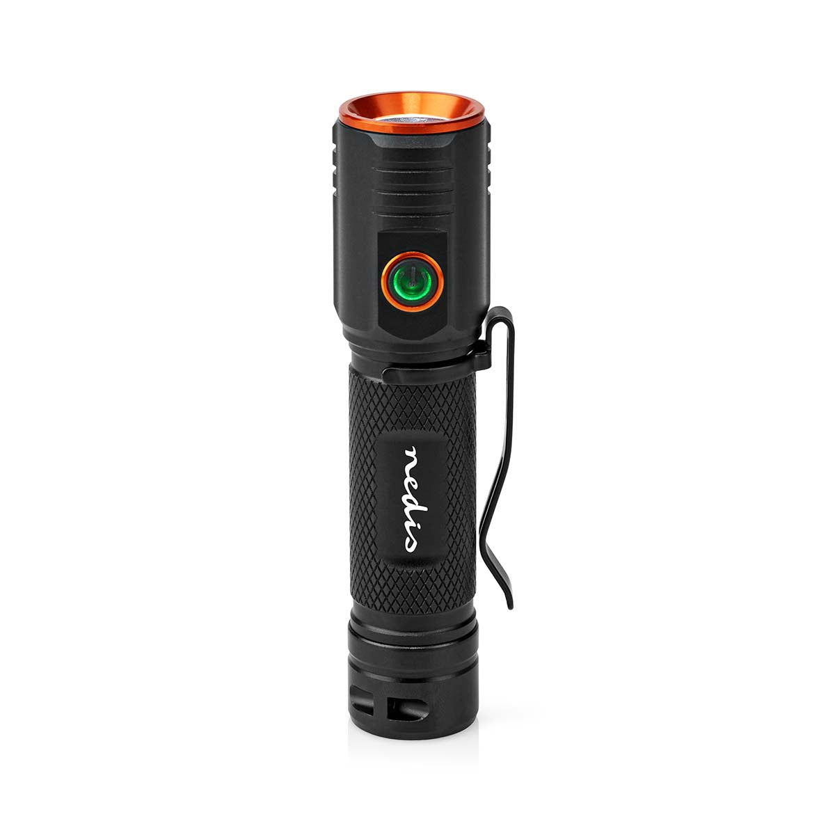 LED-Taschenlampe | Batteriebetrieben | 3.7 V DC | 20 W | N/A | Batterien enthalten | Wiederaufladbar | Nennlichtstrom: 2000 lm | Lichtbereich: 180 m | Strahlungswinkel: 10 °