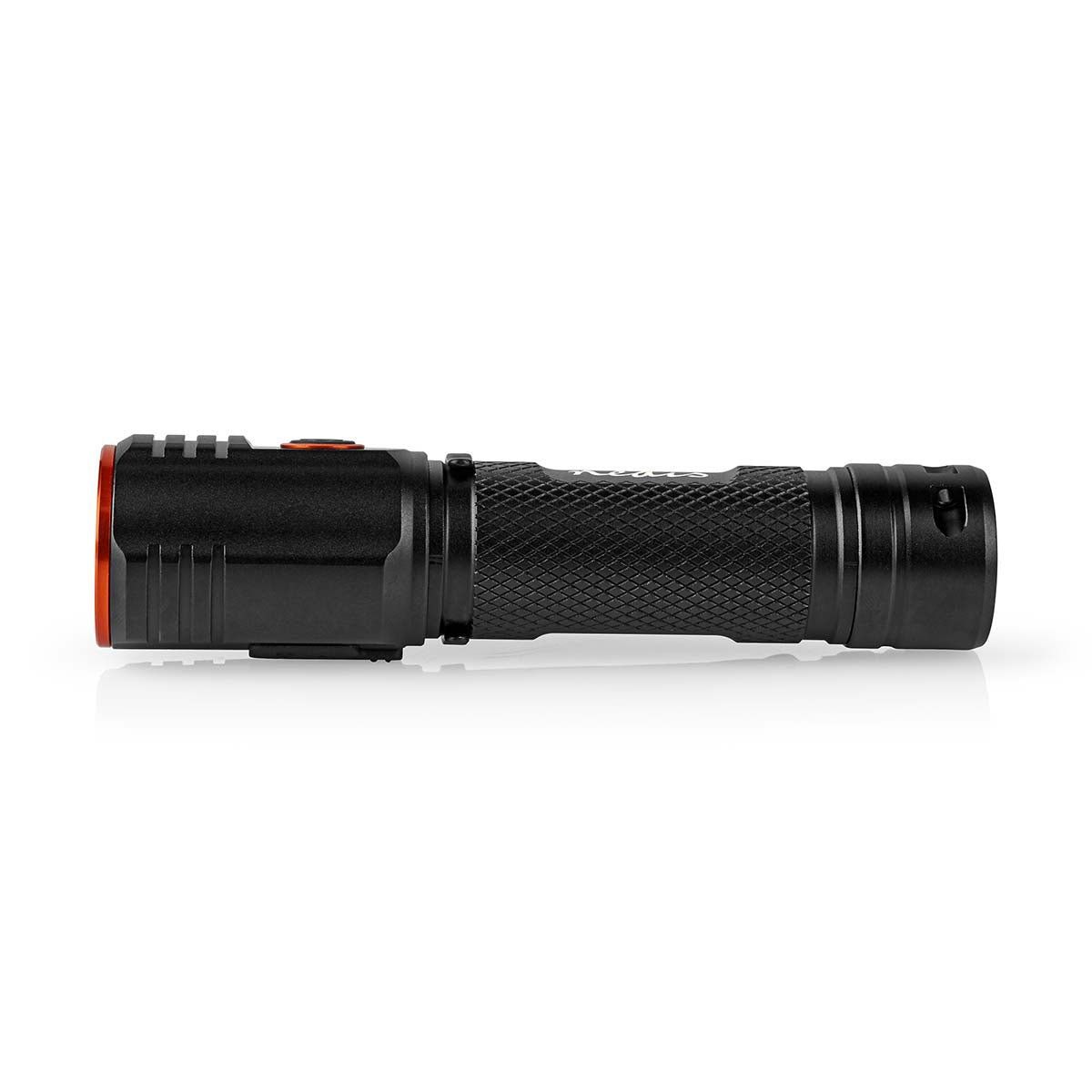 LED-Taschenlampe | Batteriebetrieben | 3.7 V DC | 20 W | N/A | Batterien enthalten | Wiederaufladbar | Nennlichtstrom: 2000 lm | Lichtbereich: 180 m | Strahlungswinkel: 10 °