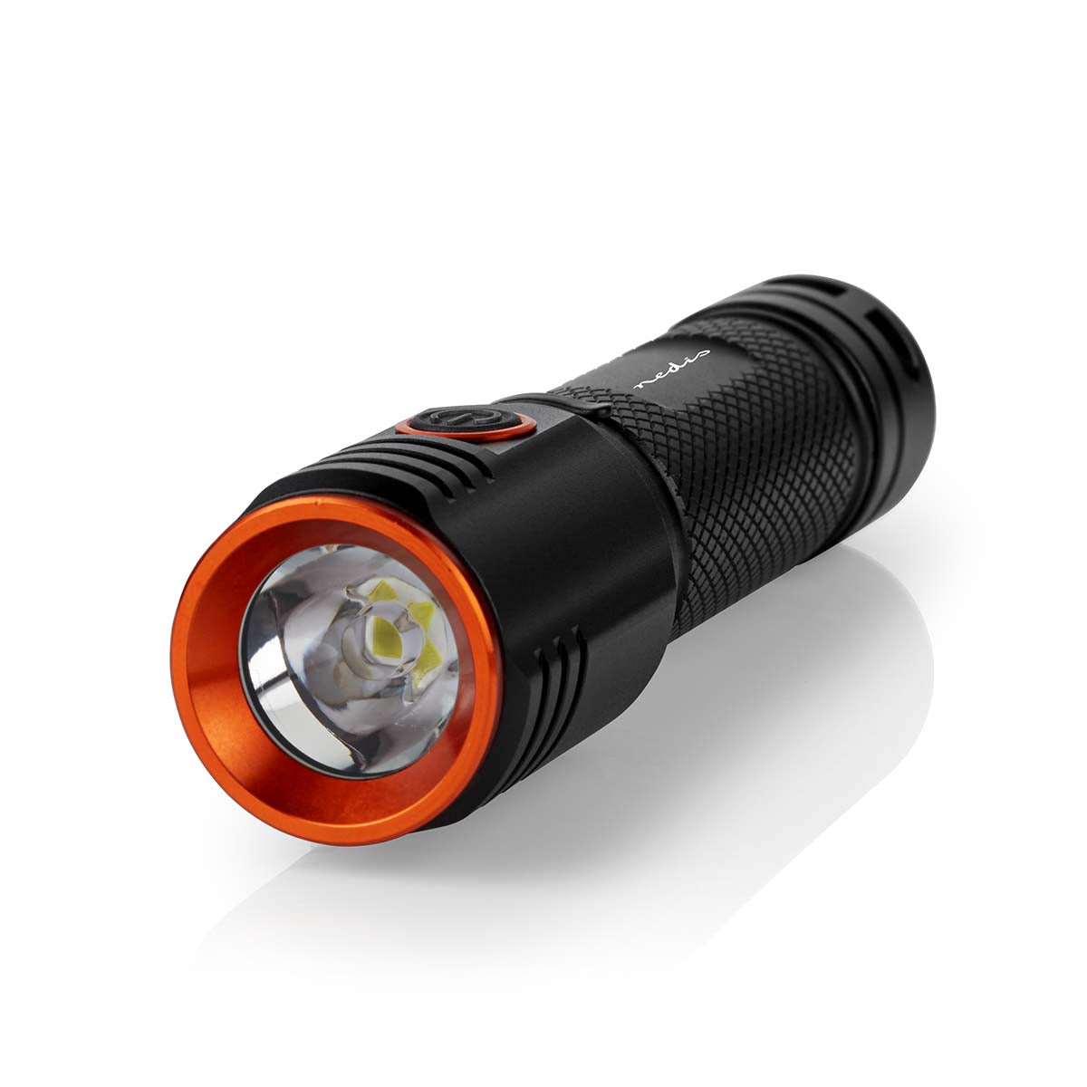 LED-Taschenlampe | Batteriebetrieben | 3.7 V DC | 20 W | N/A | Batterien enthalten | Wiederaufladbar | Nennlichtstrom: 2000 lm | Lichtbereich: 180 m | Strahlungswinkel: 10 °